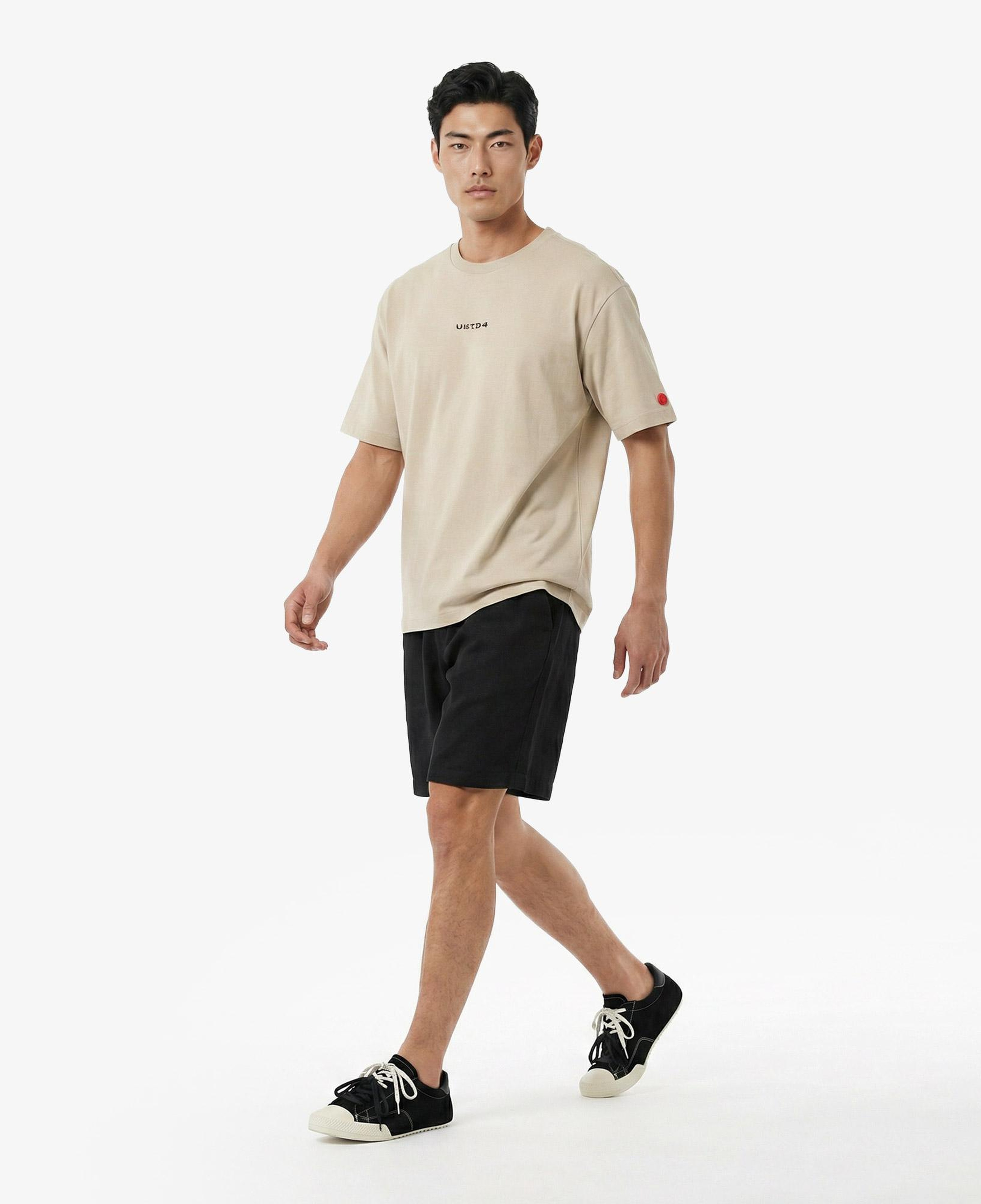 UNITED4 Regular Fit Erkek Krem T-Shirt