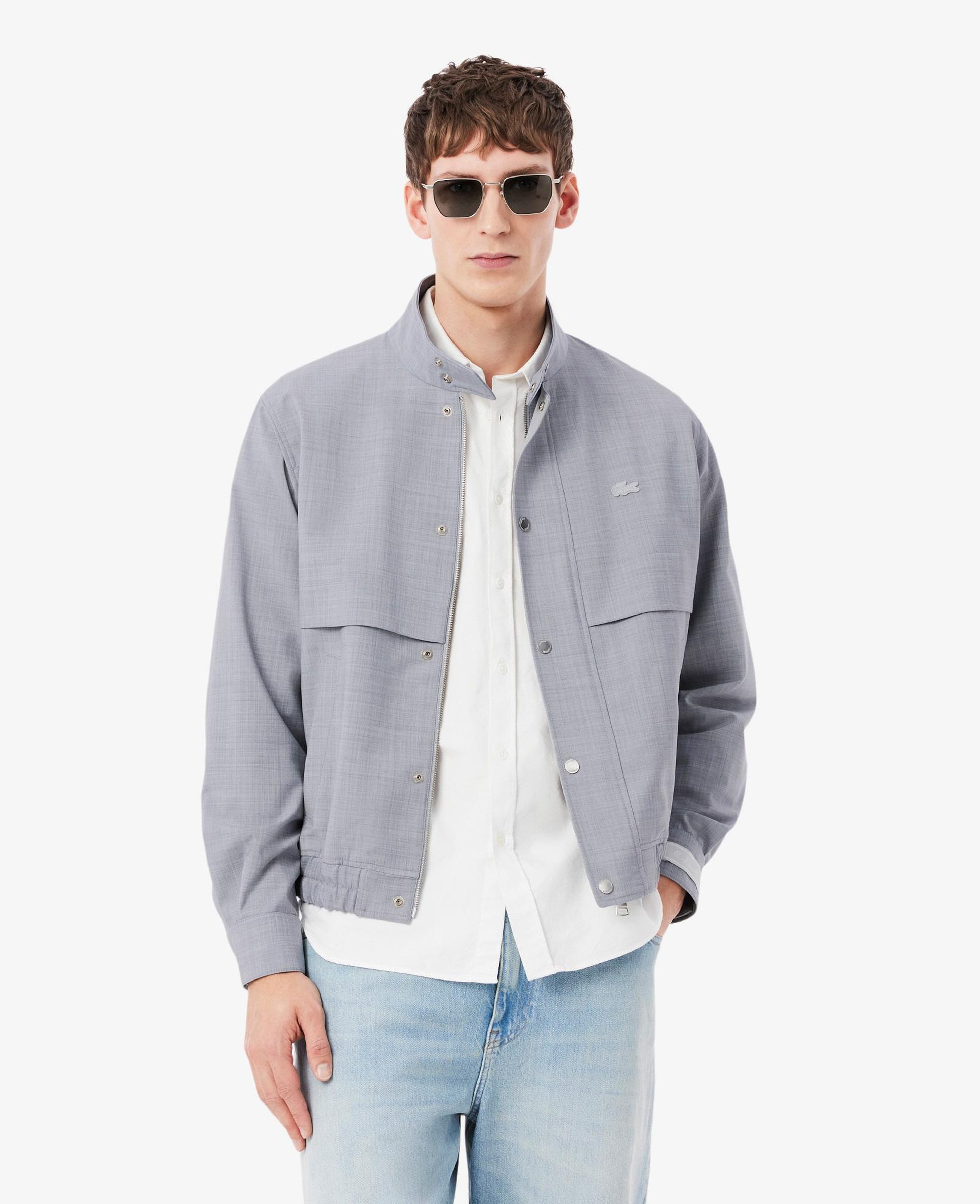 Lacoste Erkek Dik Yaka Gri Ceket