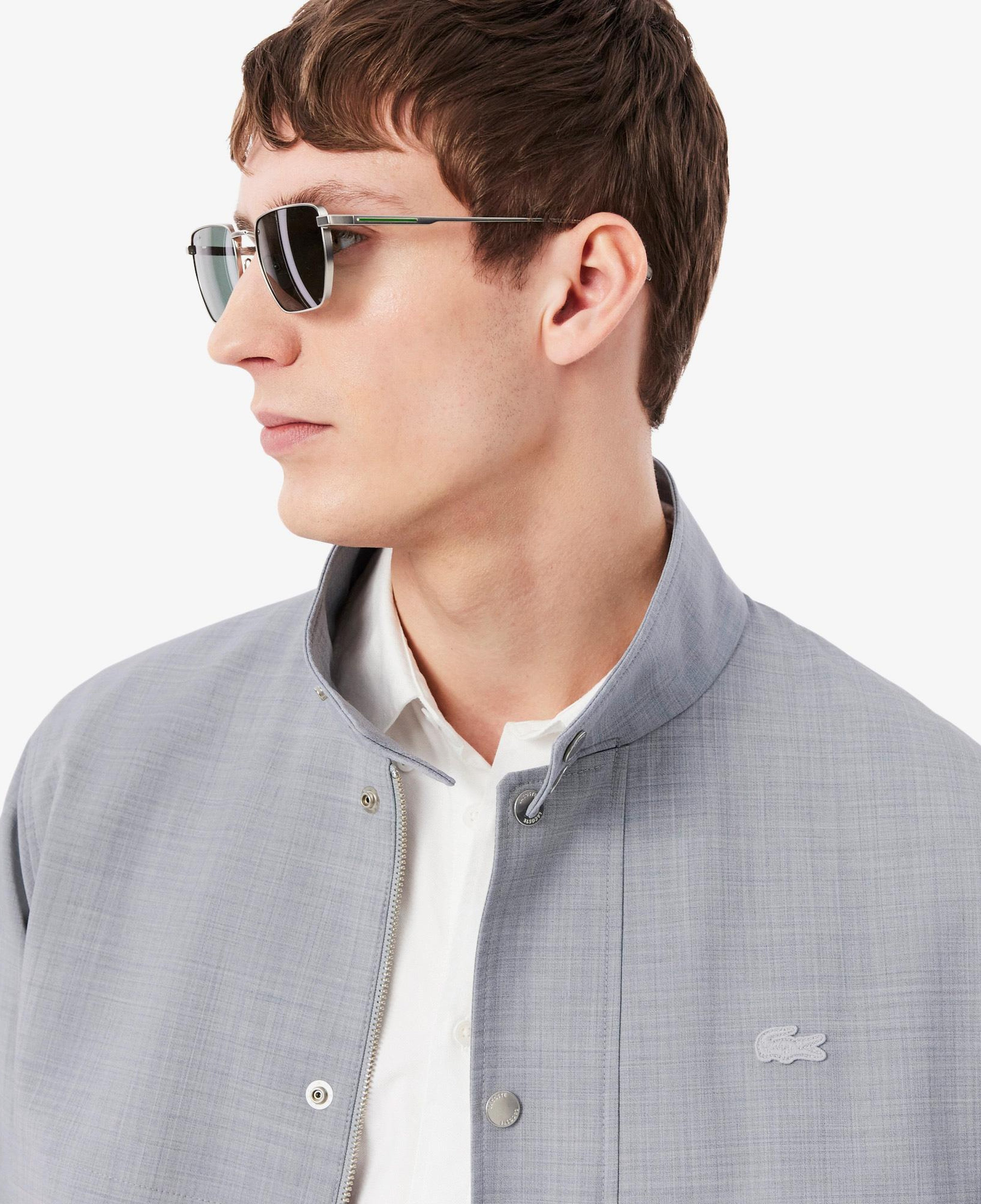 Lacoste Erkek Dik Yaka Gri Ceket