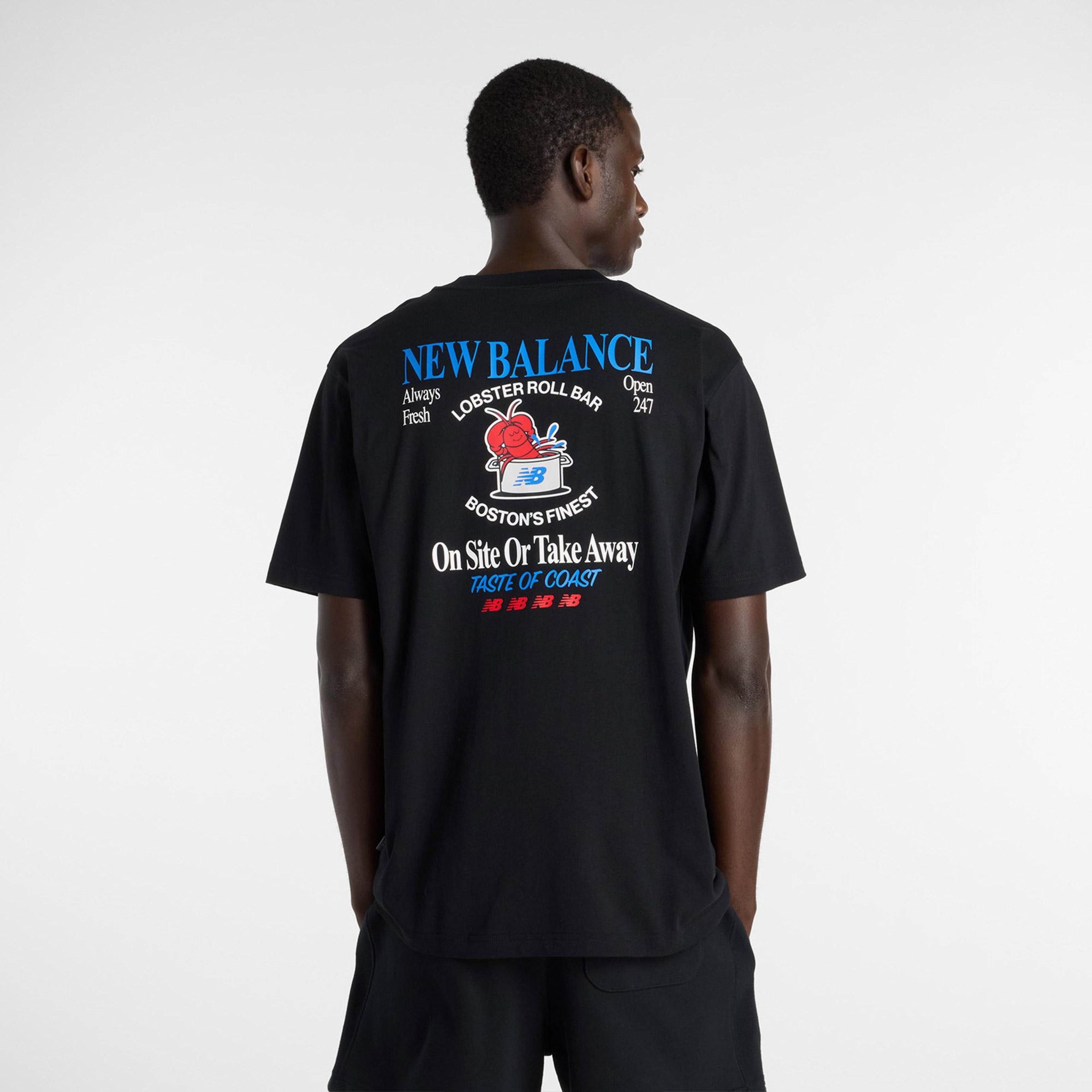 New Balance Lobster Roll  Erkek Siyah T-Shirt