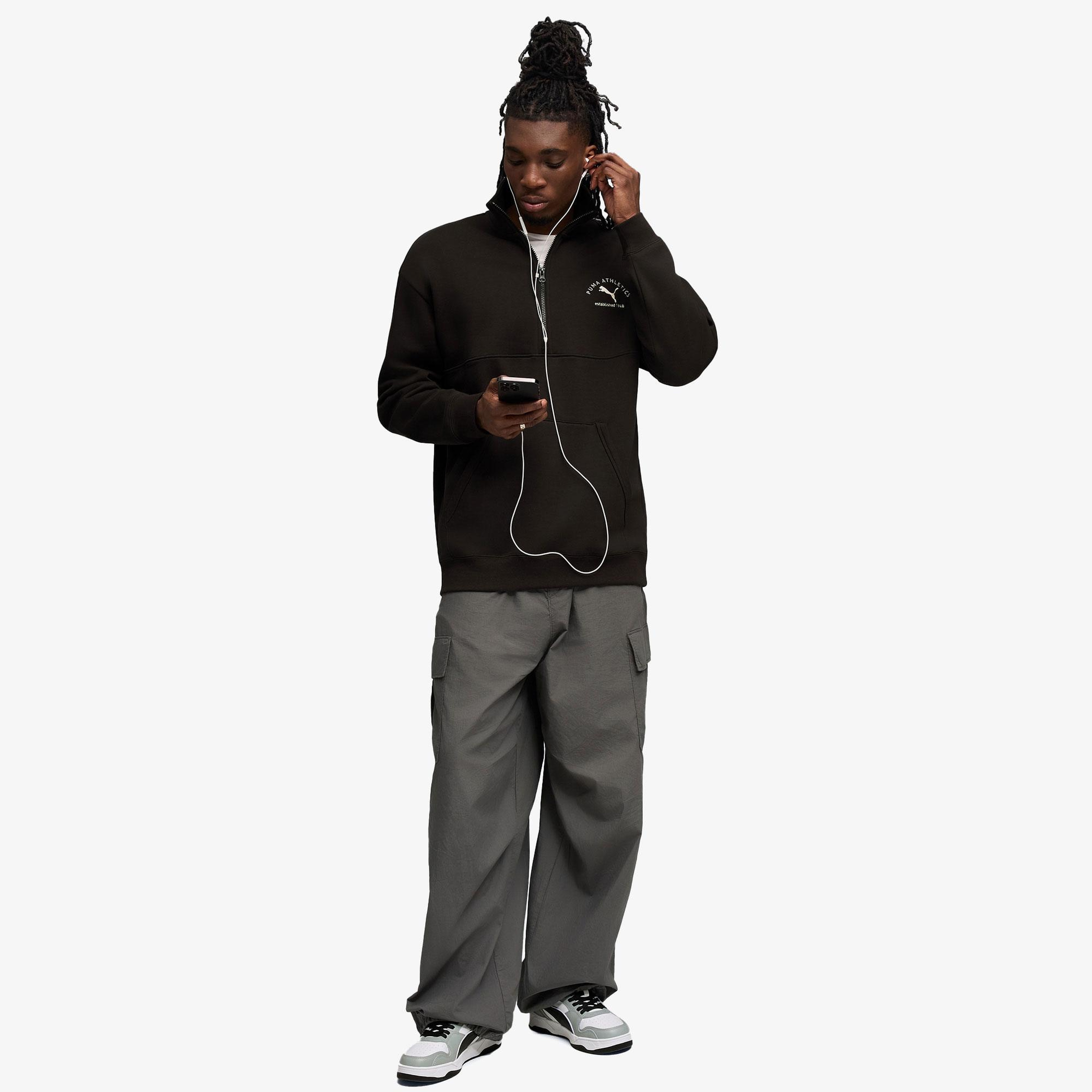 Puma Class Half Zip Erkek Siyah Sweatshirt