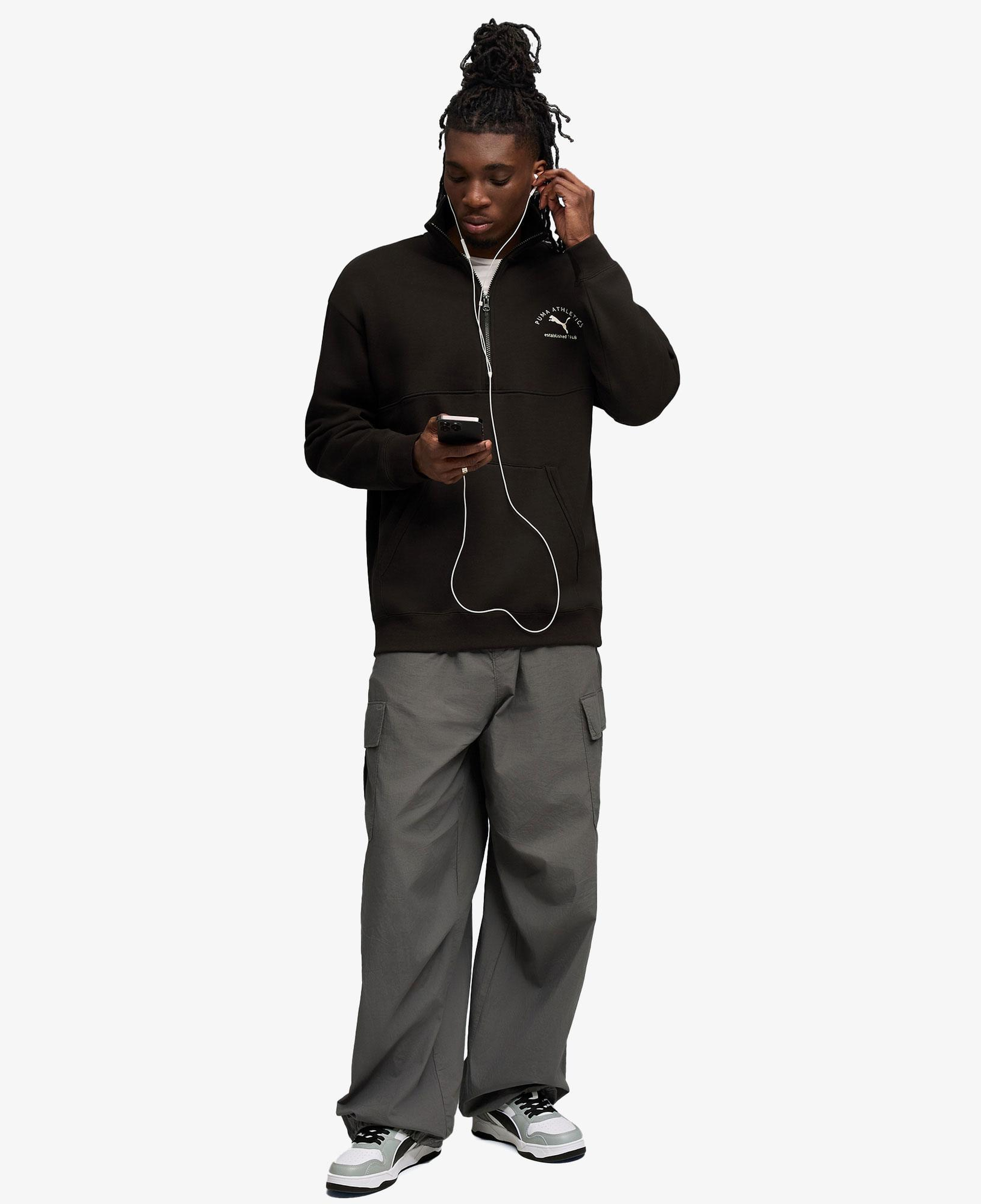 Puma Class Half Zip Erkek Siyah Sweatshirt