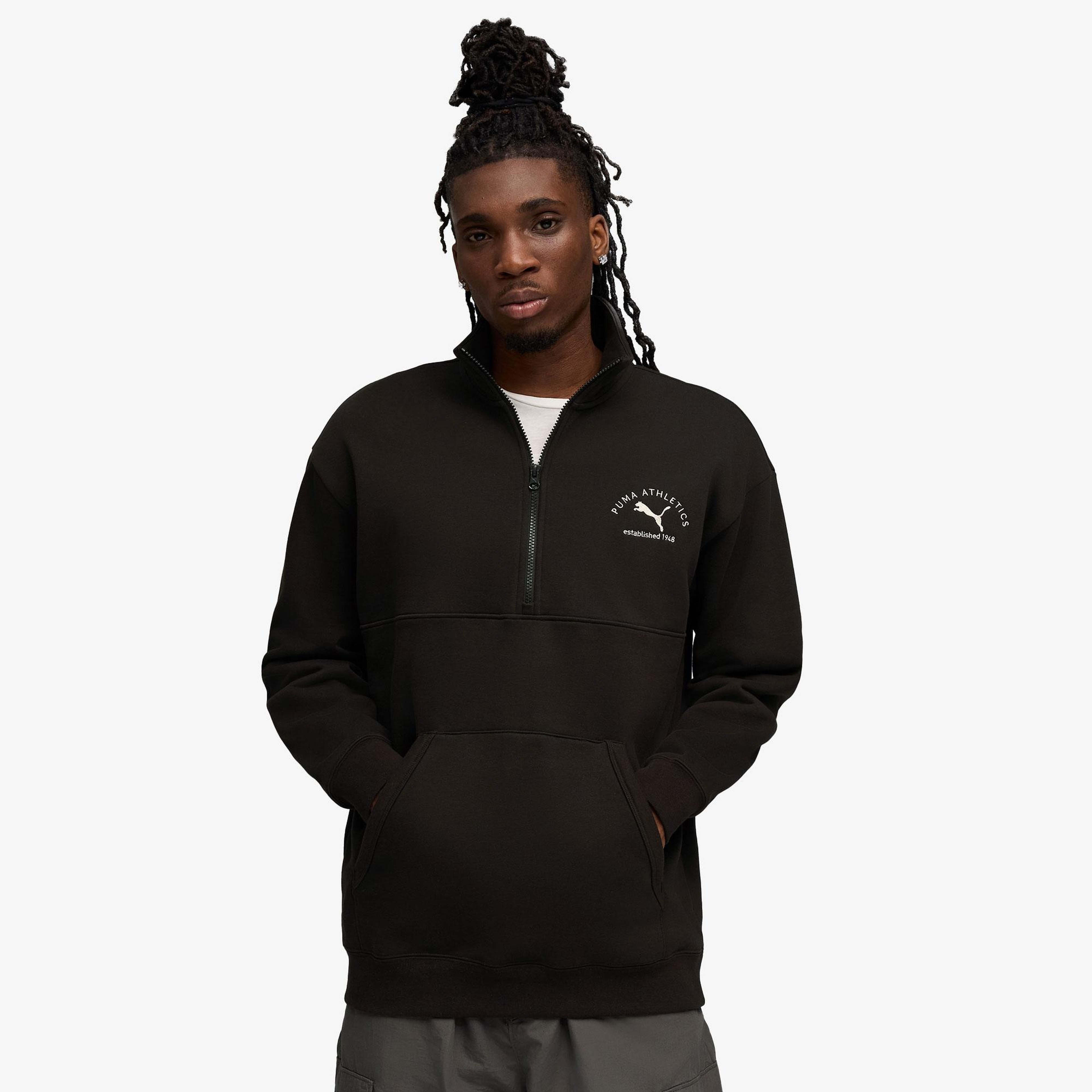 Puma Class Half Zip Erkek Siyah Sweatshirt