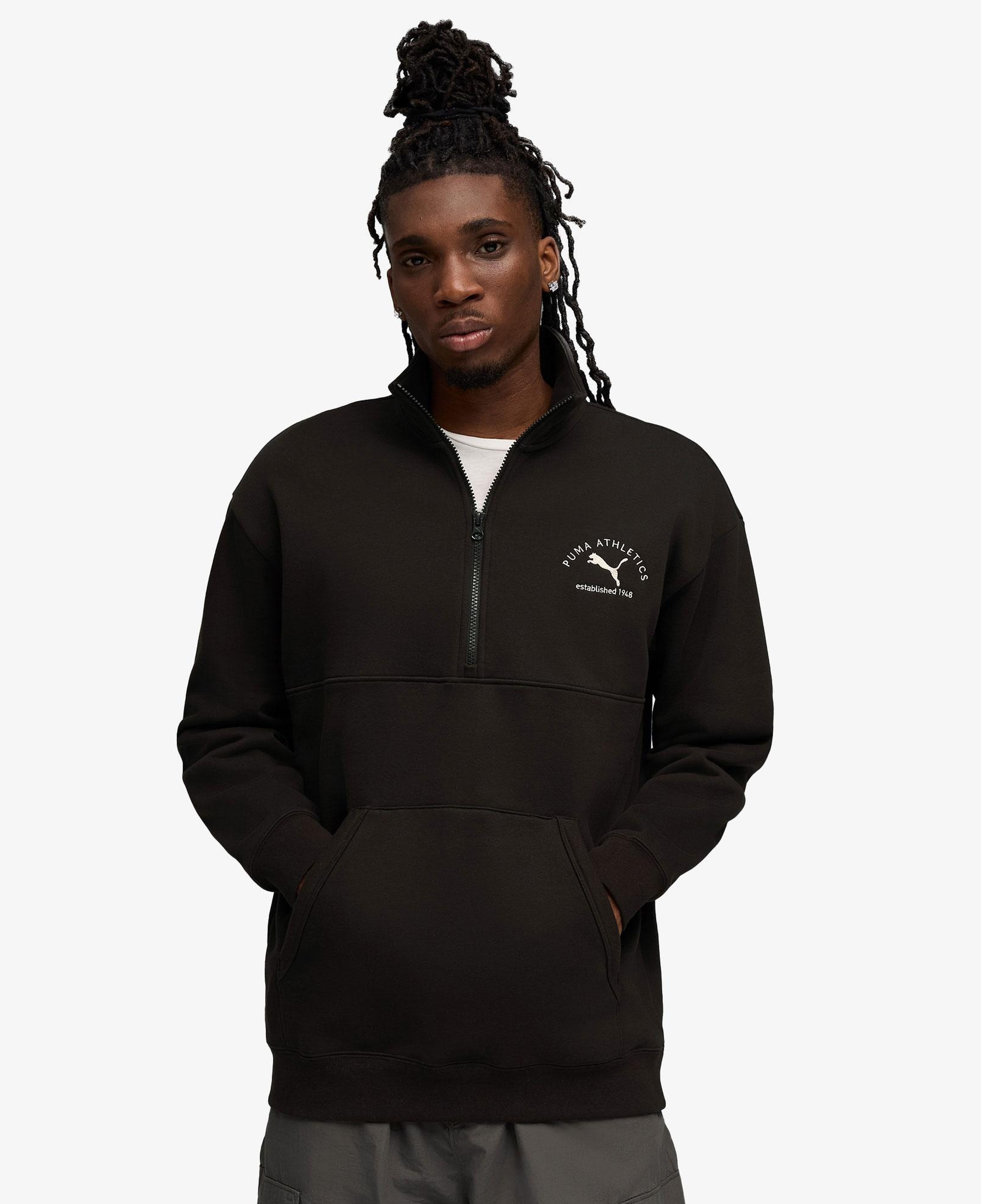 Puma Class Half Zip Erkek Siyah Sweatshirt