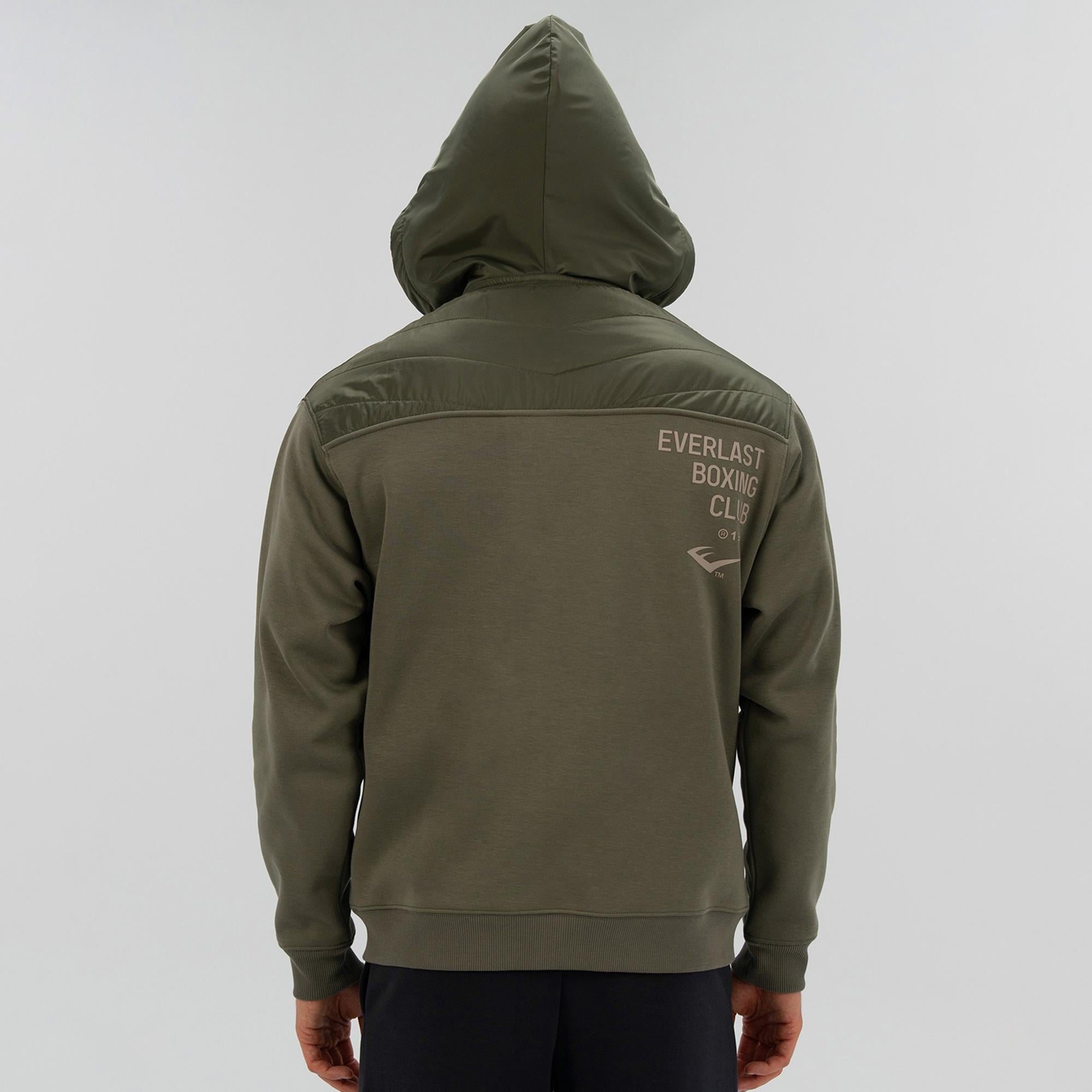 Everlast Boxing Club 2.0 Full Zip Erkek Haki Sweatshirt