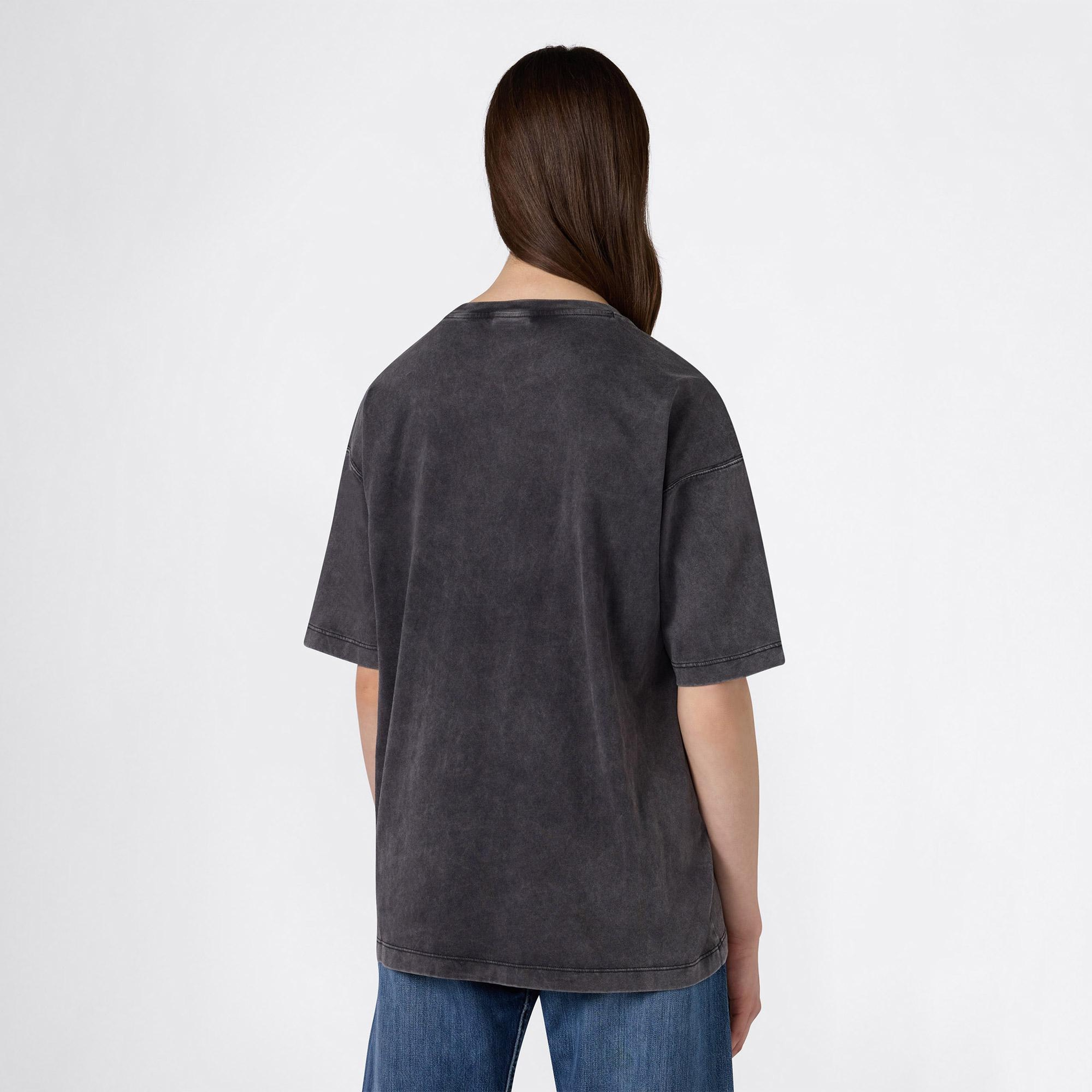 Champion Crewneck Regular Fit Kadın Gri T-Shirt