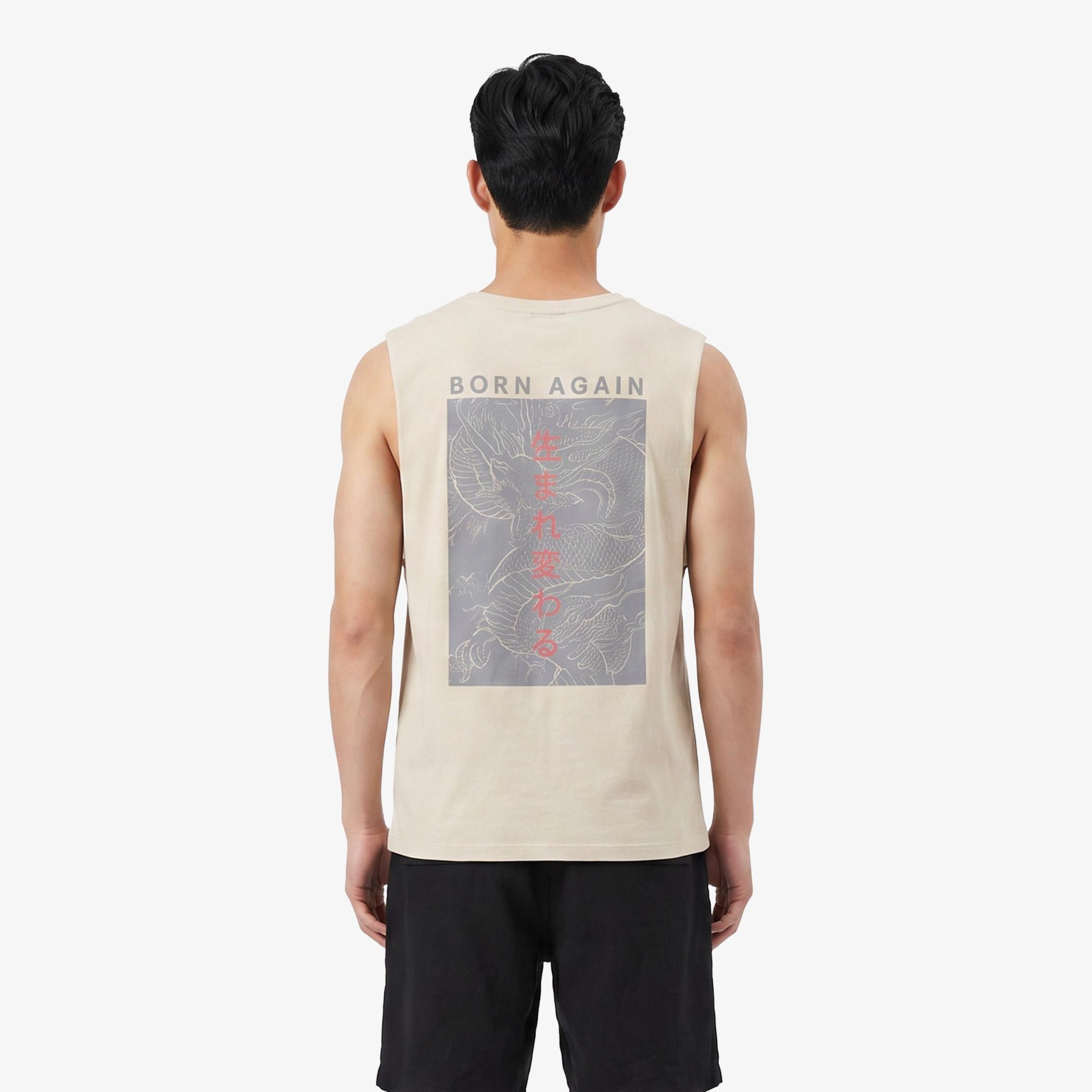 UNITED4 Regular Fit Erkek Krem T-Shirt