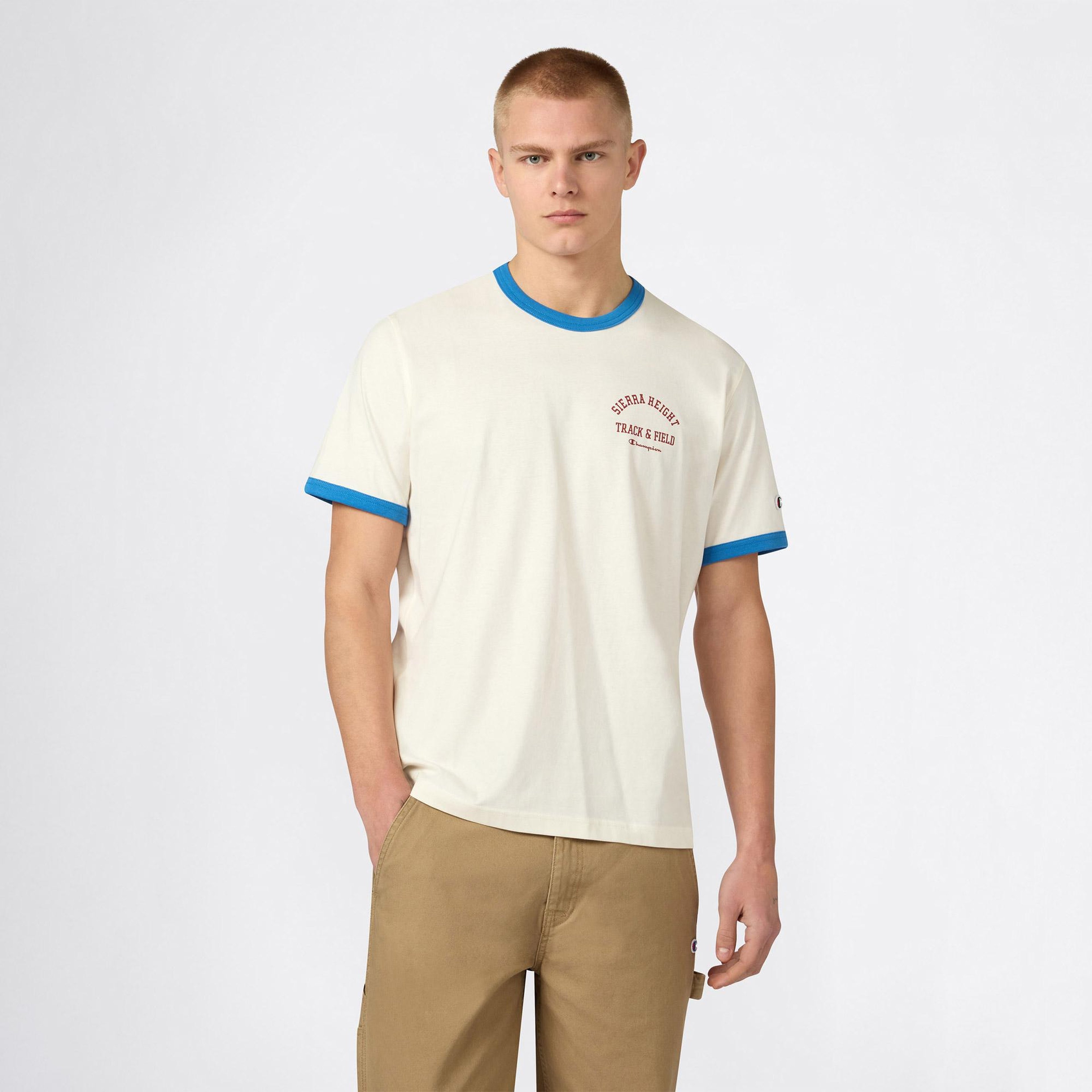 Champion Ringer Erkek Krem T-Shirt