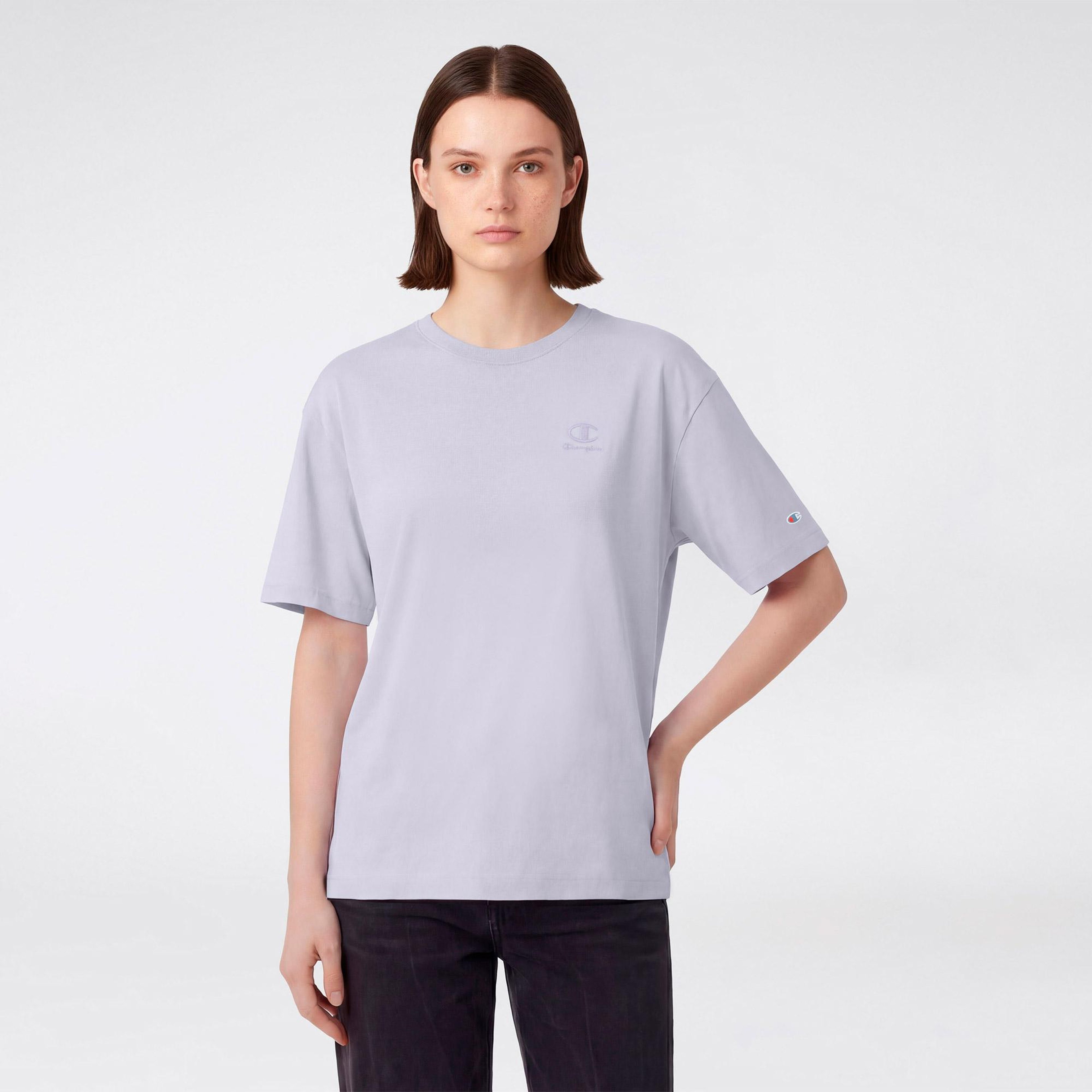 Champion Crewneck Kadın Mor T-Shirt