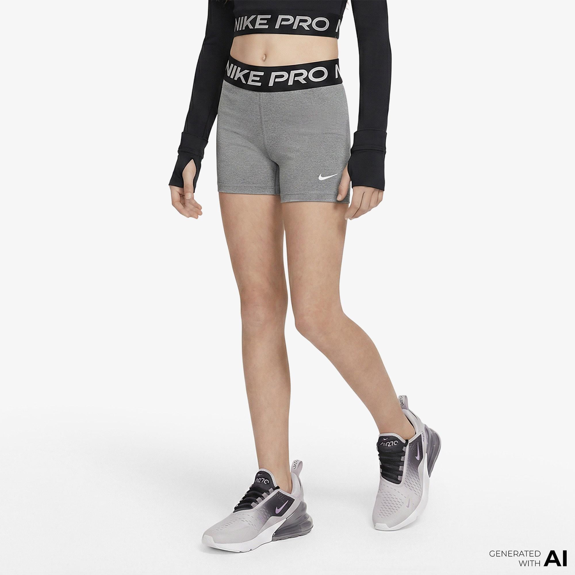 Nike Pro Çocuk Gri Kısa Tayt