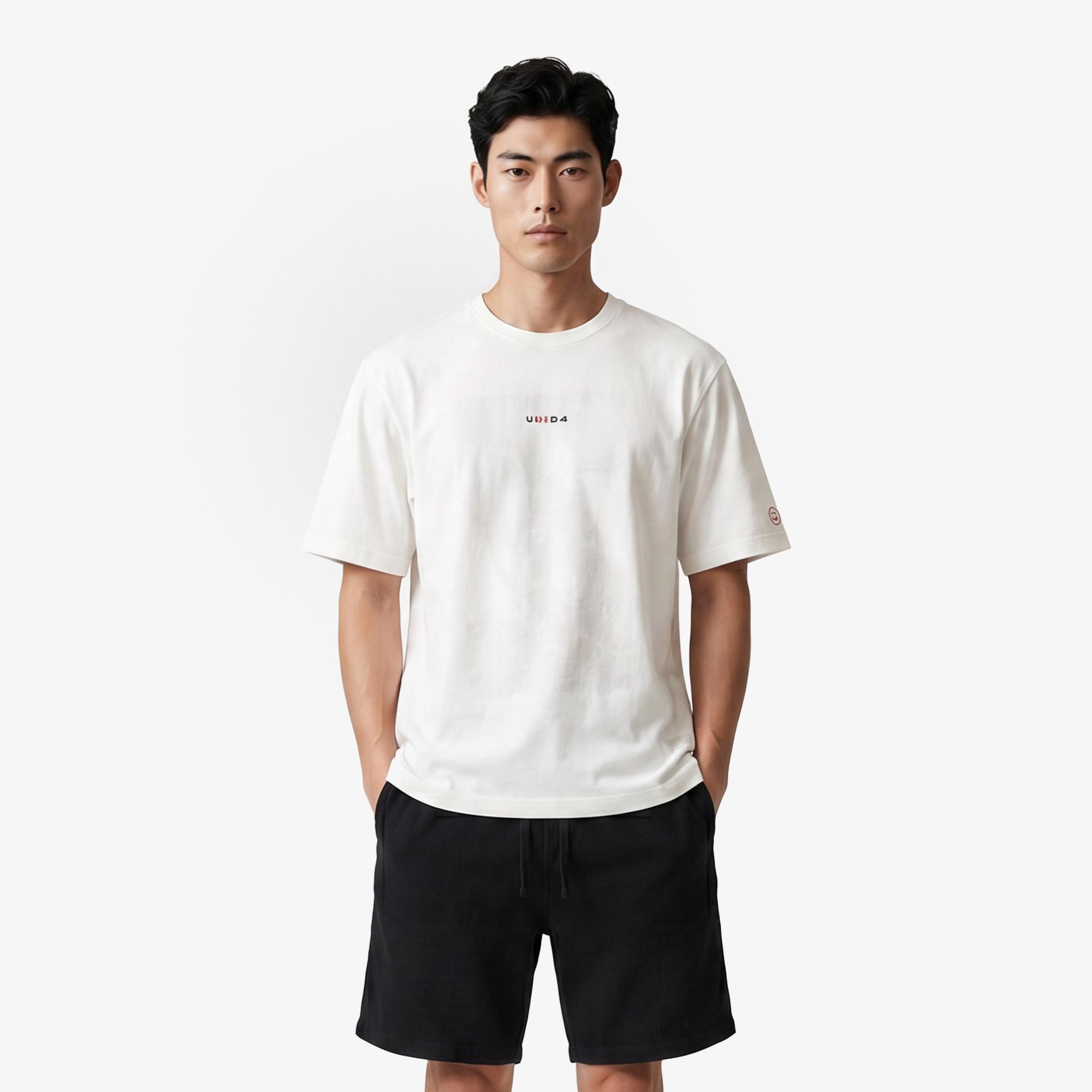 UNITED4 Regular Fit Erkek Krem T-Shirt