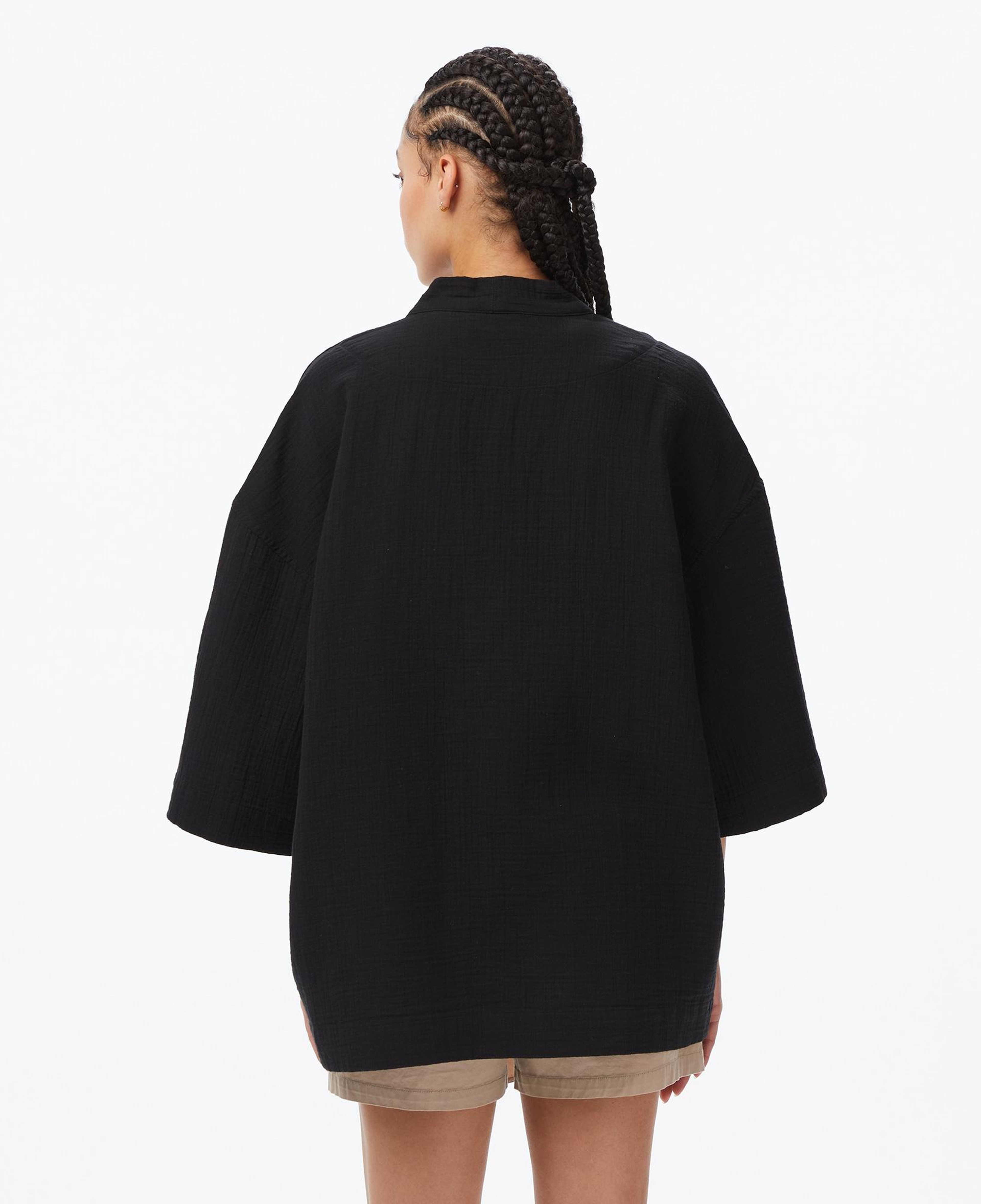 UNITED4 Unisex Siyah Kimono