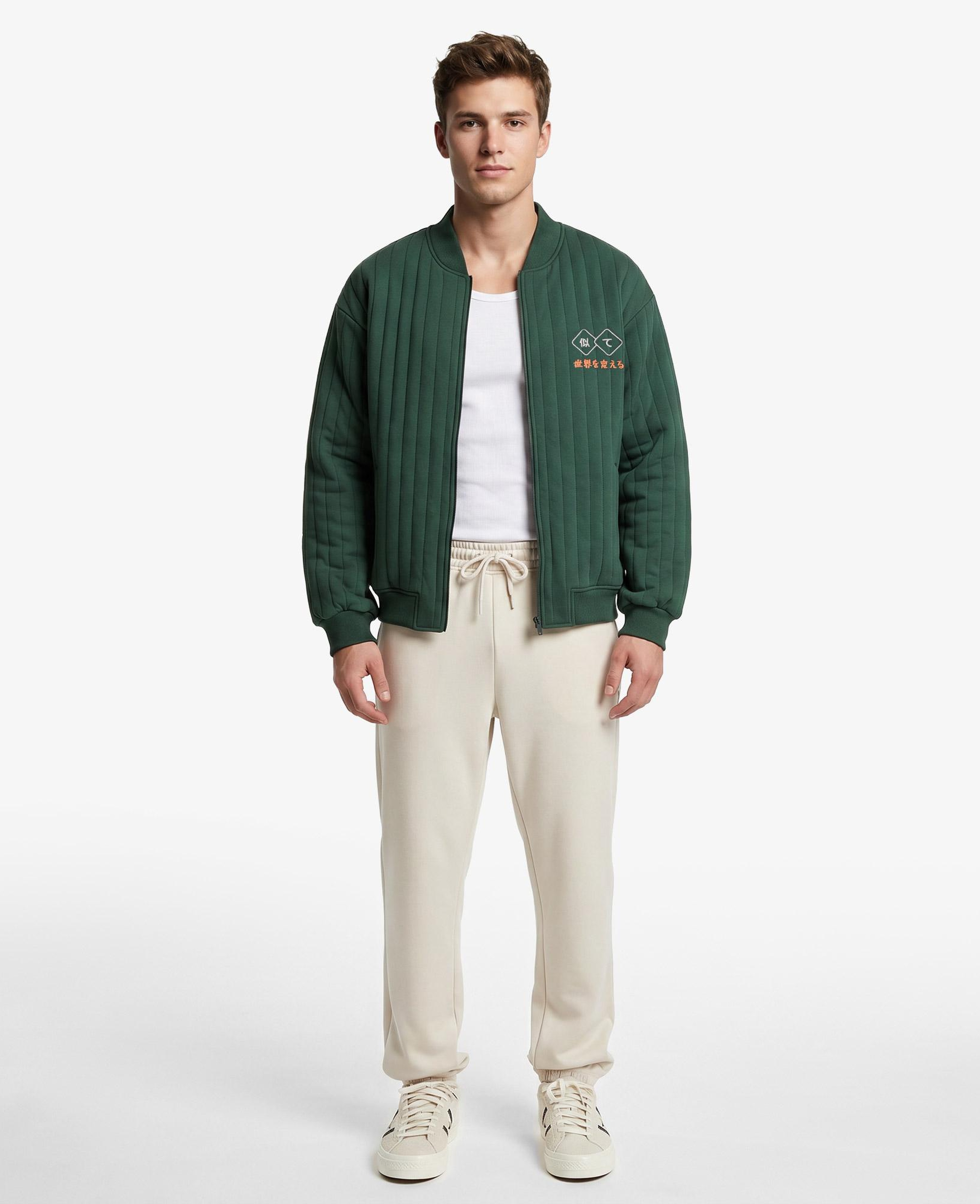 UNITED4 Regular Fit Erkek Yeşil Mont