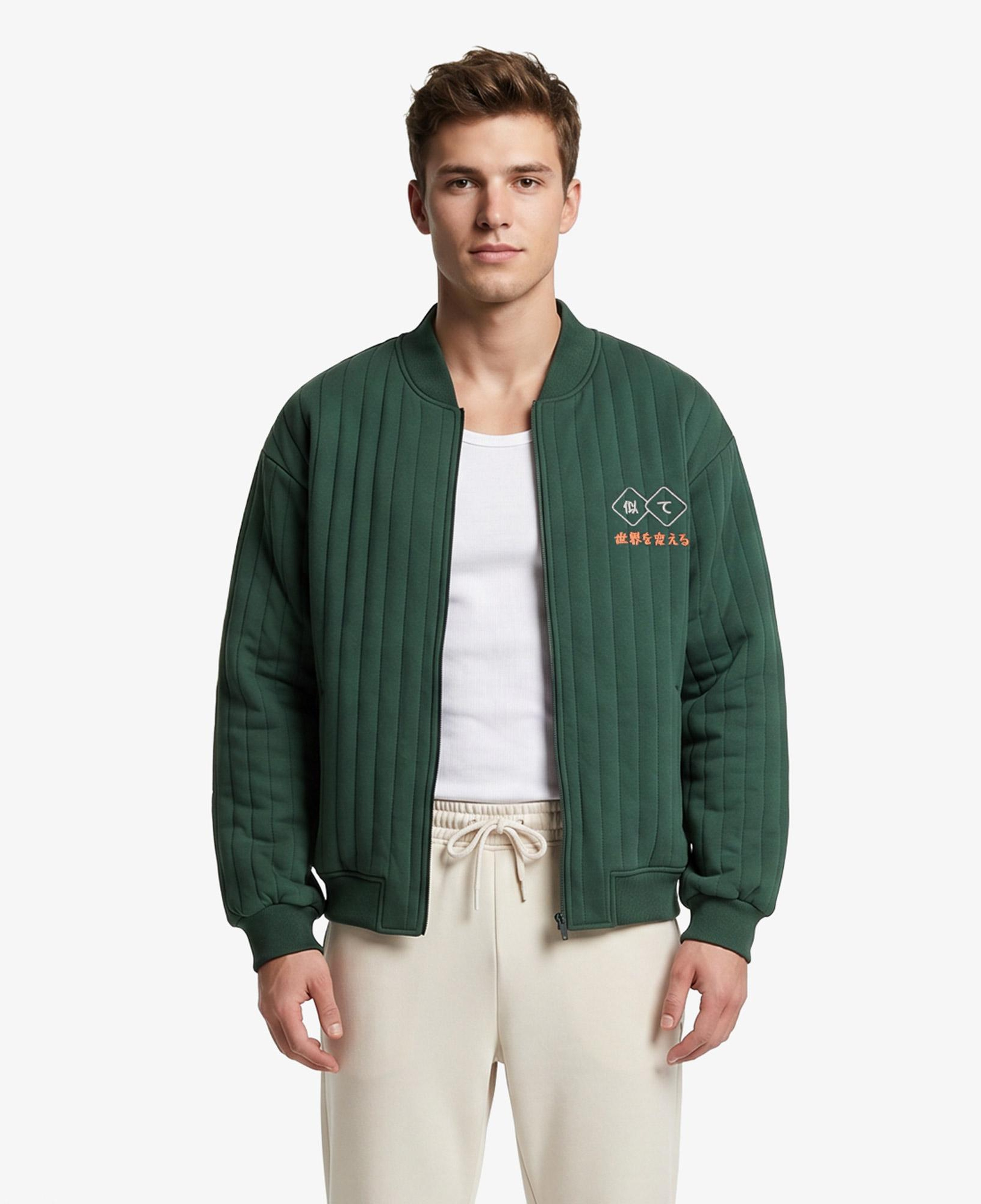 UNITED4 Regular Fit Erkek Yeşil Mont