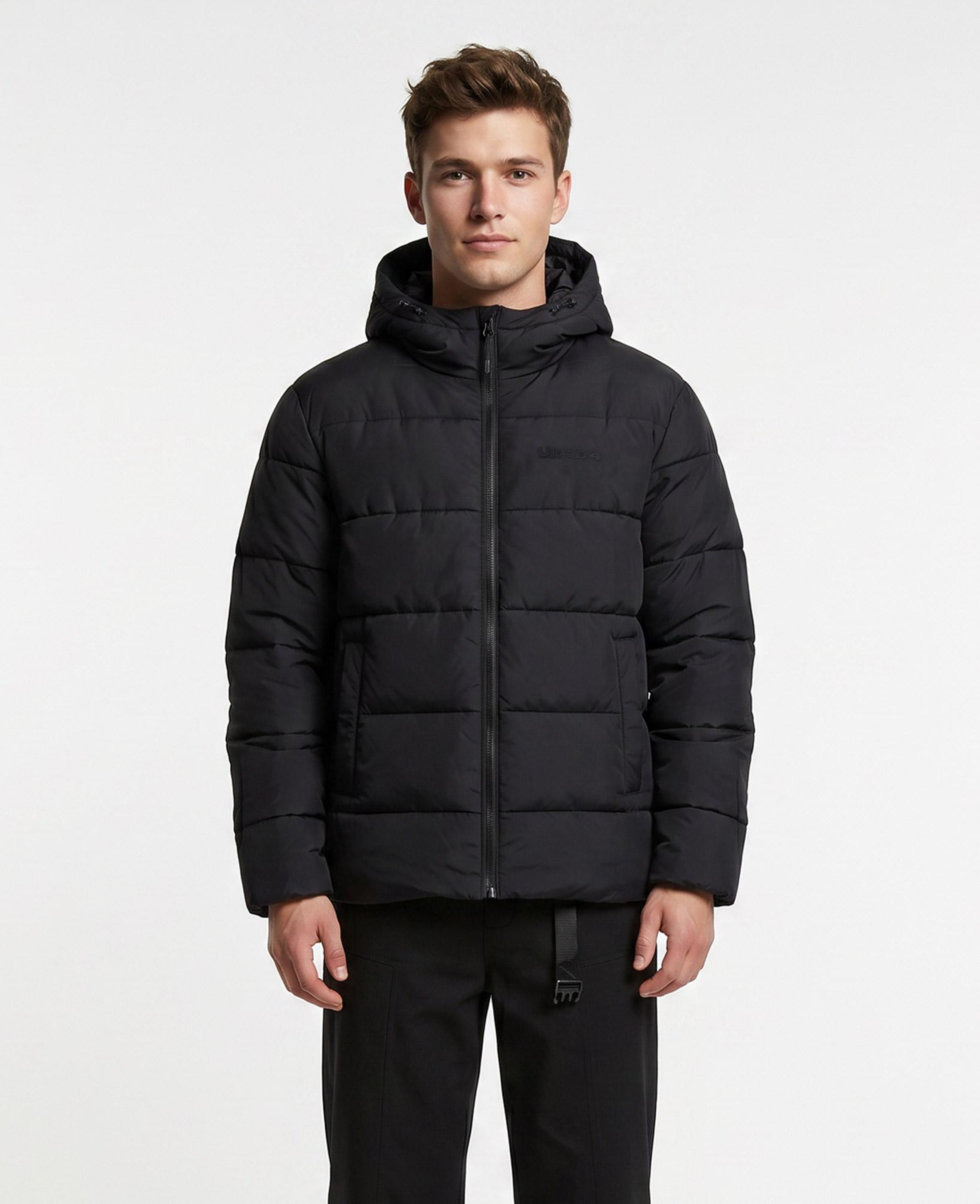 UNITED4 Regular Fit Erkek Siyah Mont