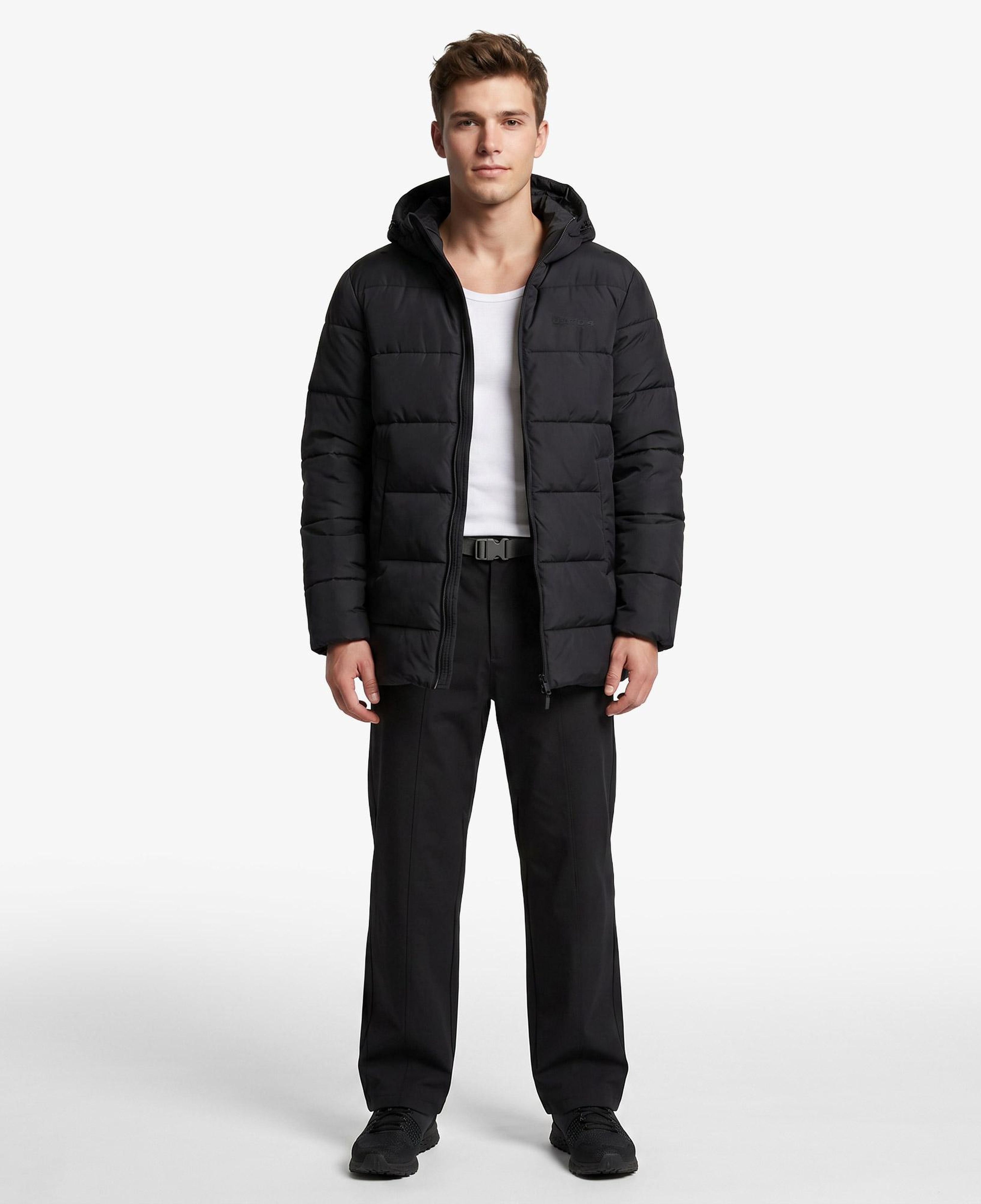 UNITED4 Regular Fit Erkek Siyah Mont