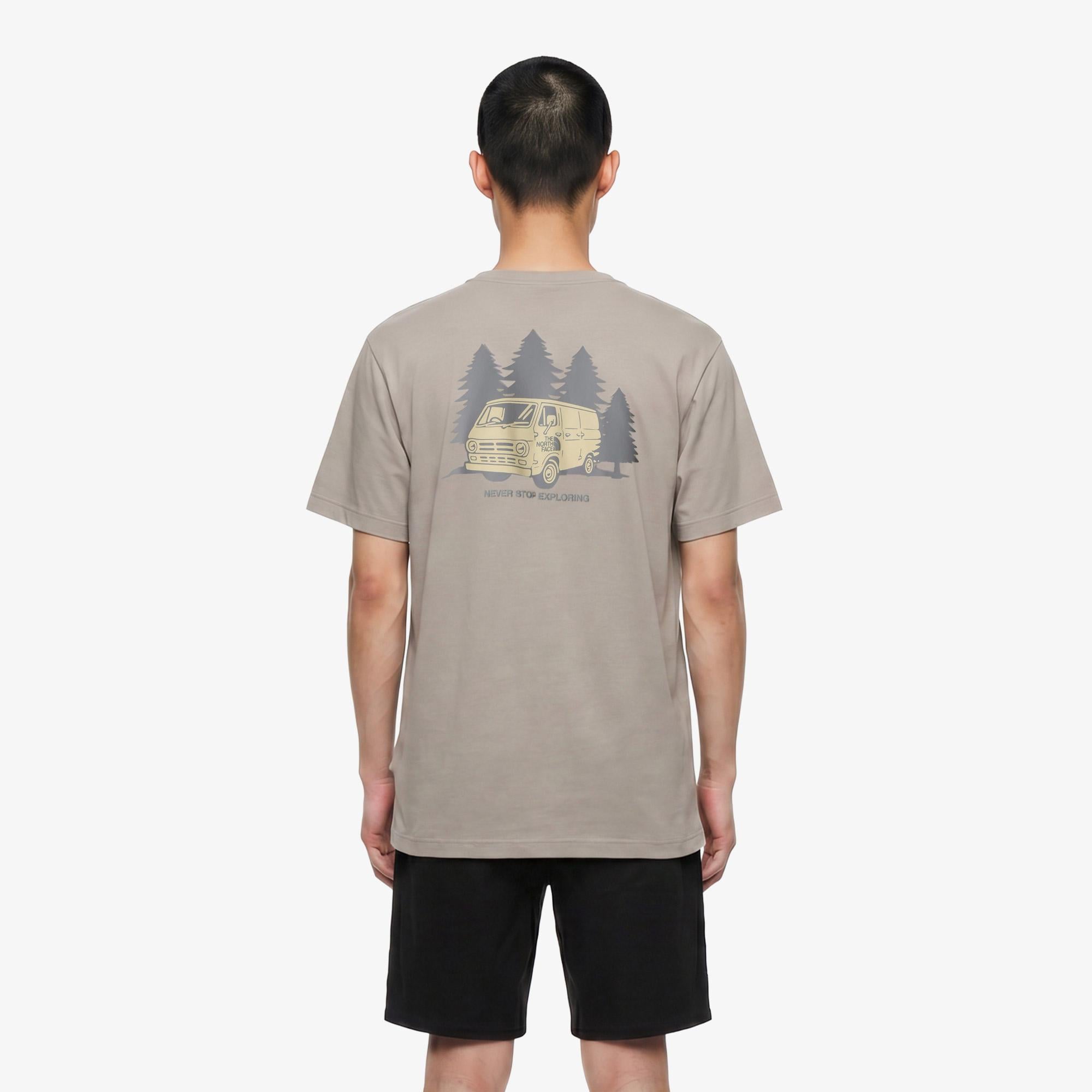 The North Face Van Life Relaxed Erkek Gri T-Shirt