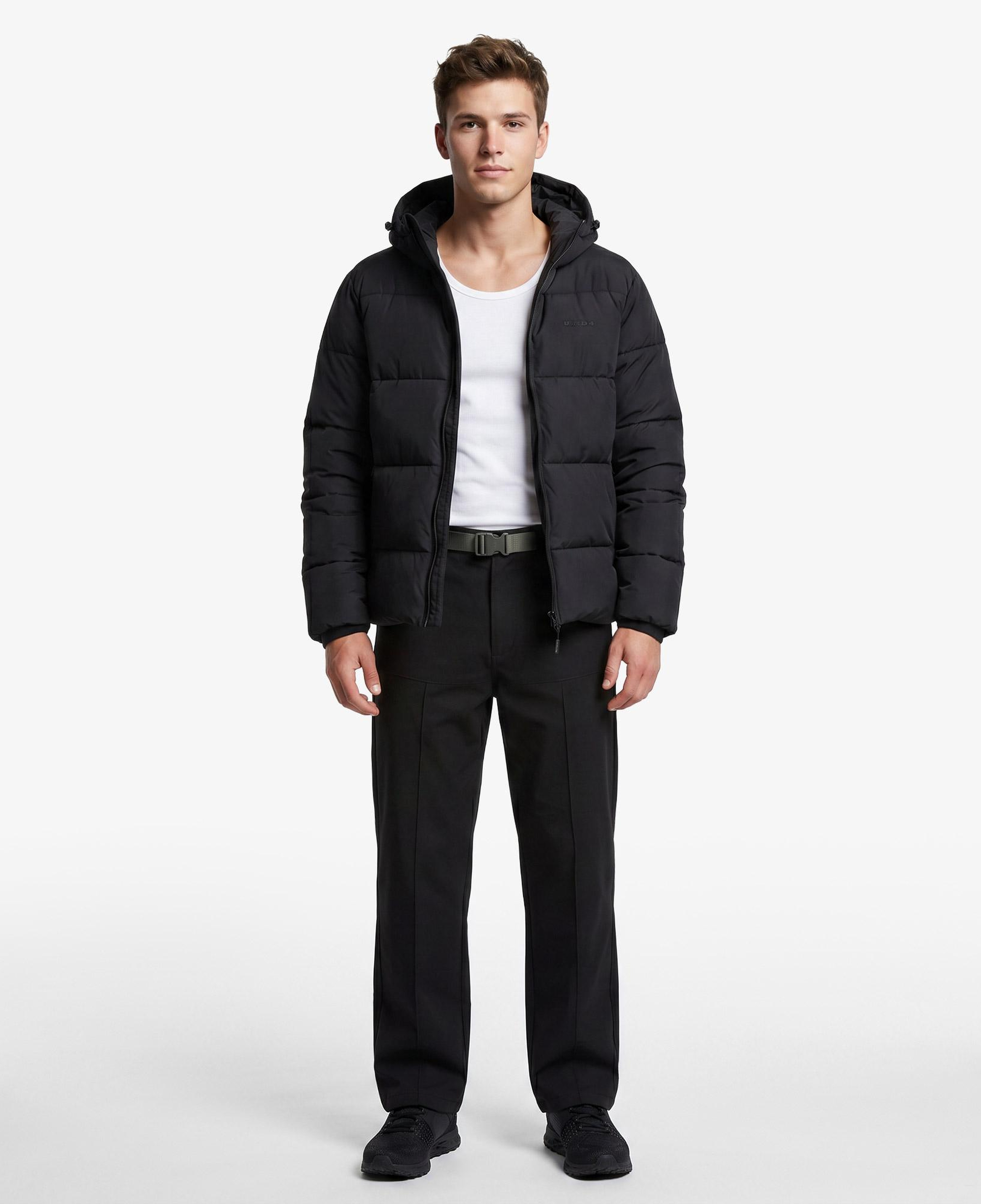 UNITED4 Regular Fit Erkek Siyah Mont