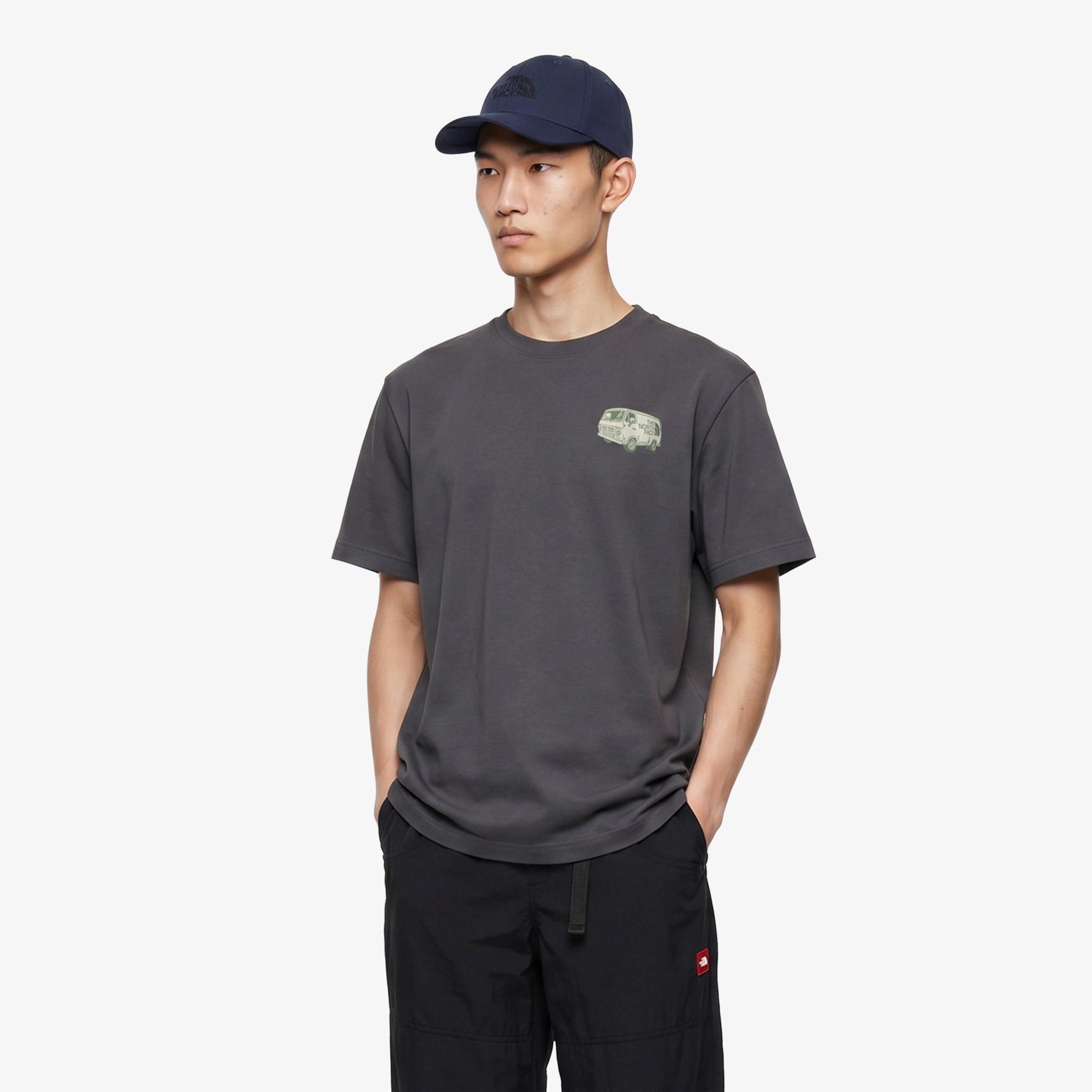 The North Face Van Life Relaxed Erkek Gri T-Shirt