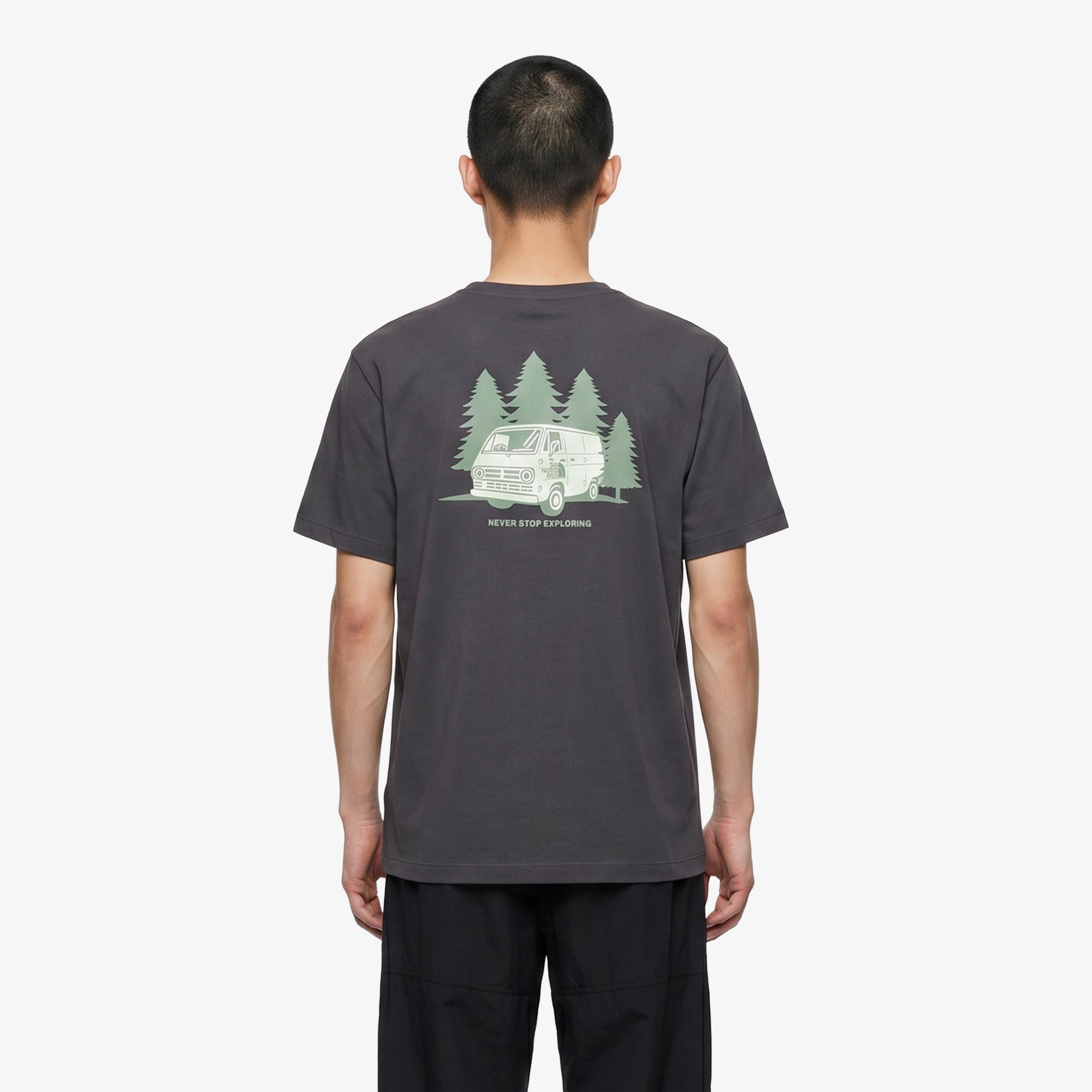 The North Face Van Life Relaxed Erkek Gri T-Shirt