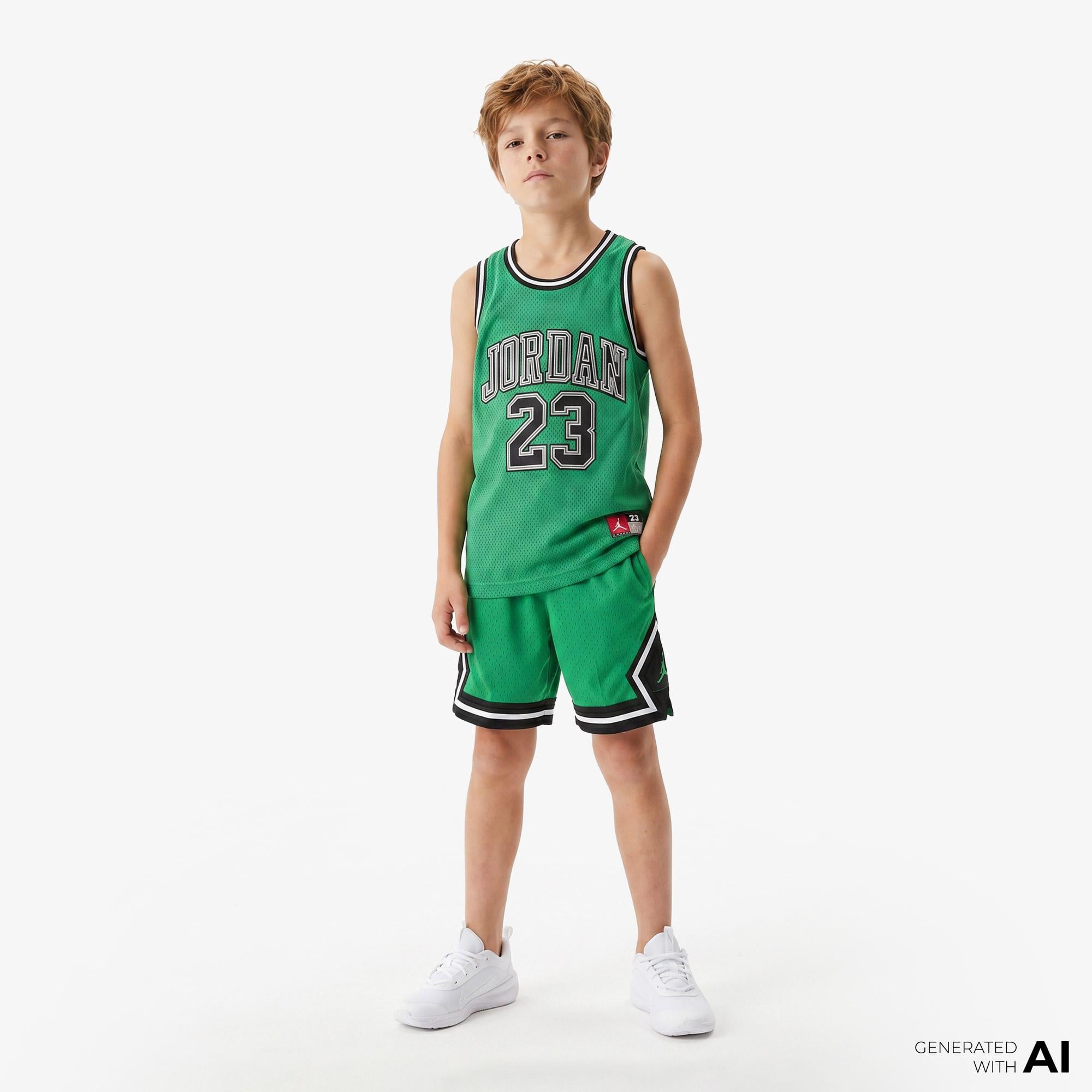 Jordan 23 Çocuk Yeşil Basketbol Kolsuz T-Shirt