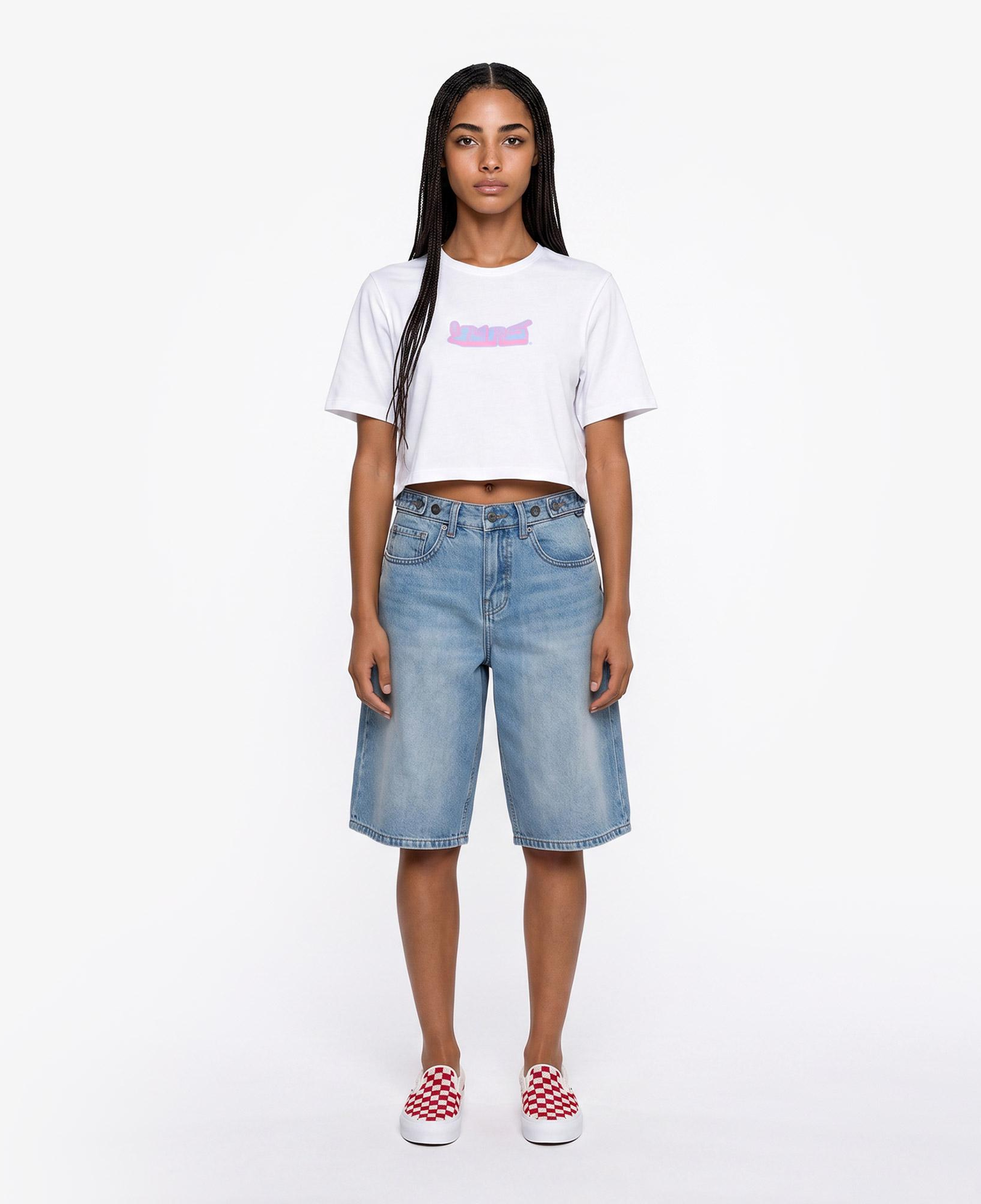 Vans Y2K Boho Relax Crop Kadın Beyaz T-Shirt
