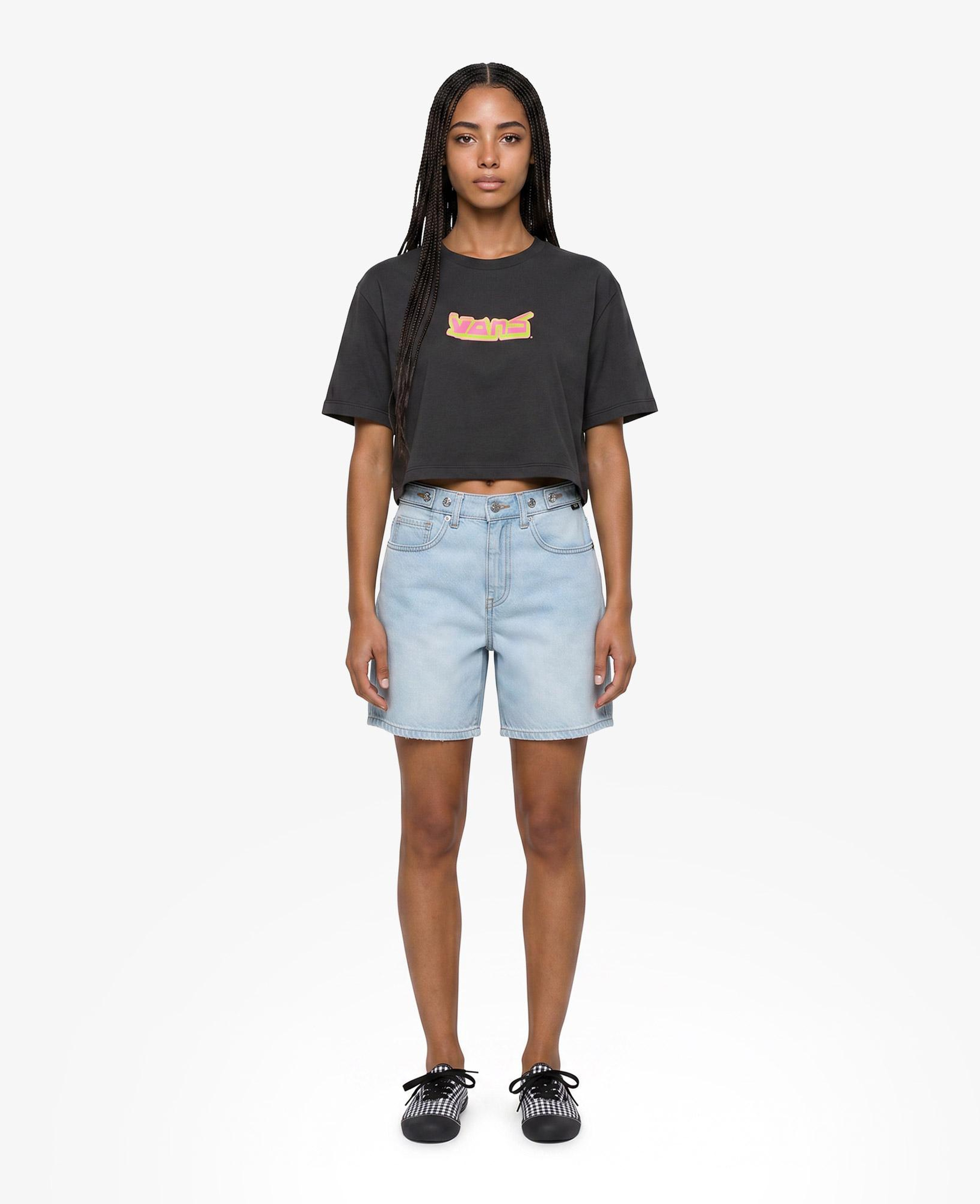 Vans Y2K Boho Relax Crop Kadın Siyah T-Shirt