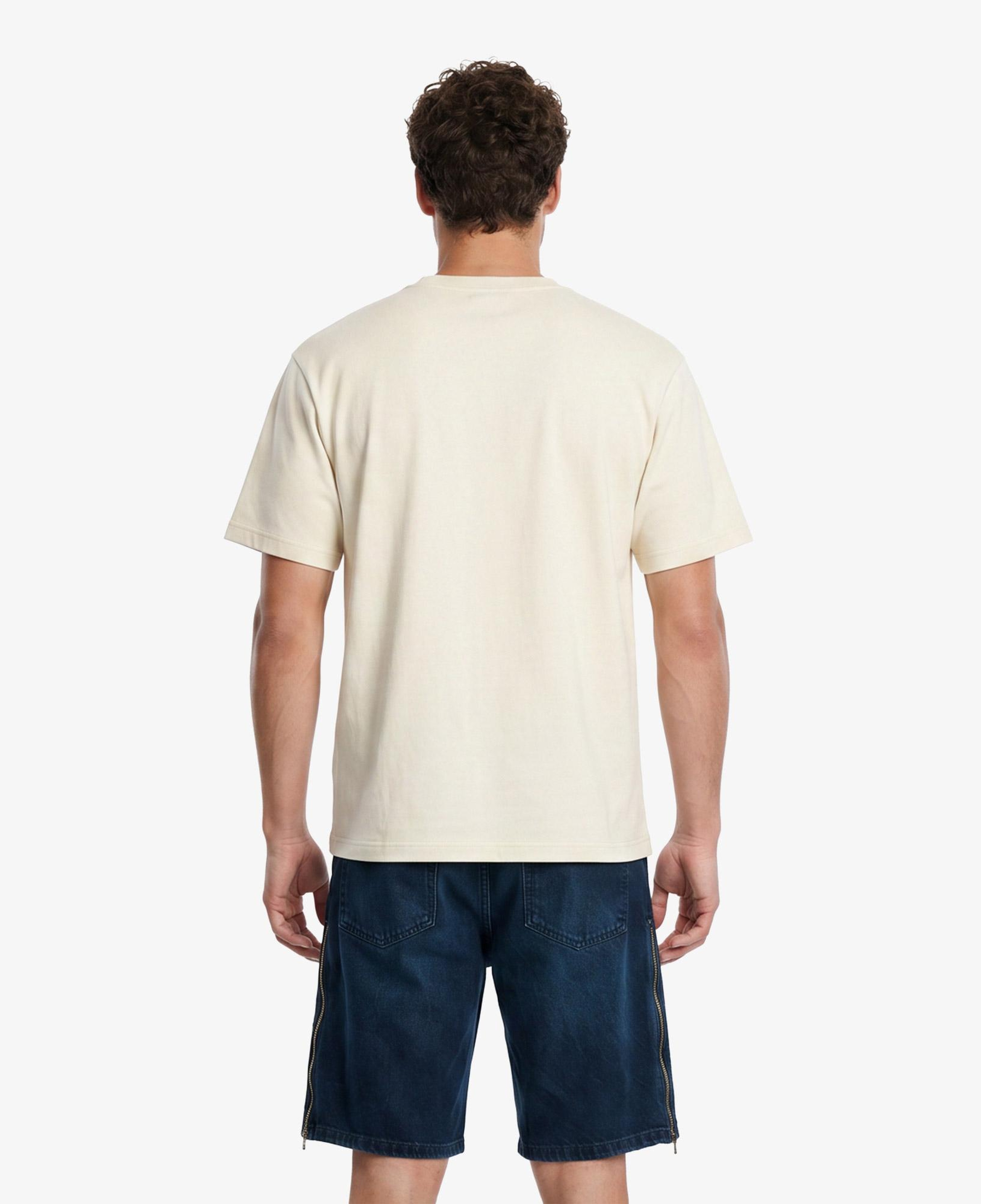 UNITED4 Regular Fit Erkek Krem T-Shirt