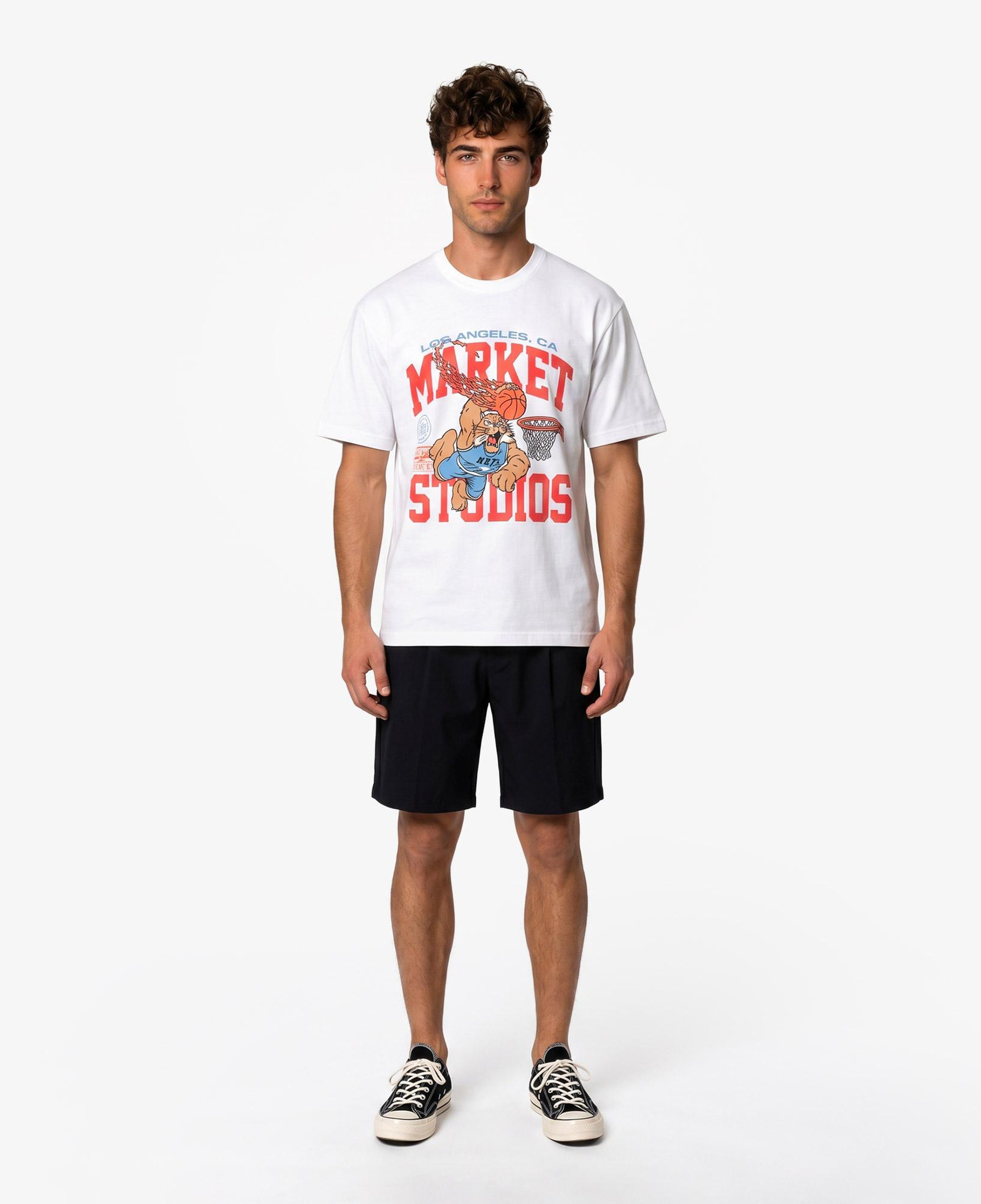 Market Ballin Bobcat Erkek Beyaz T-Shirt