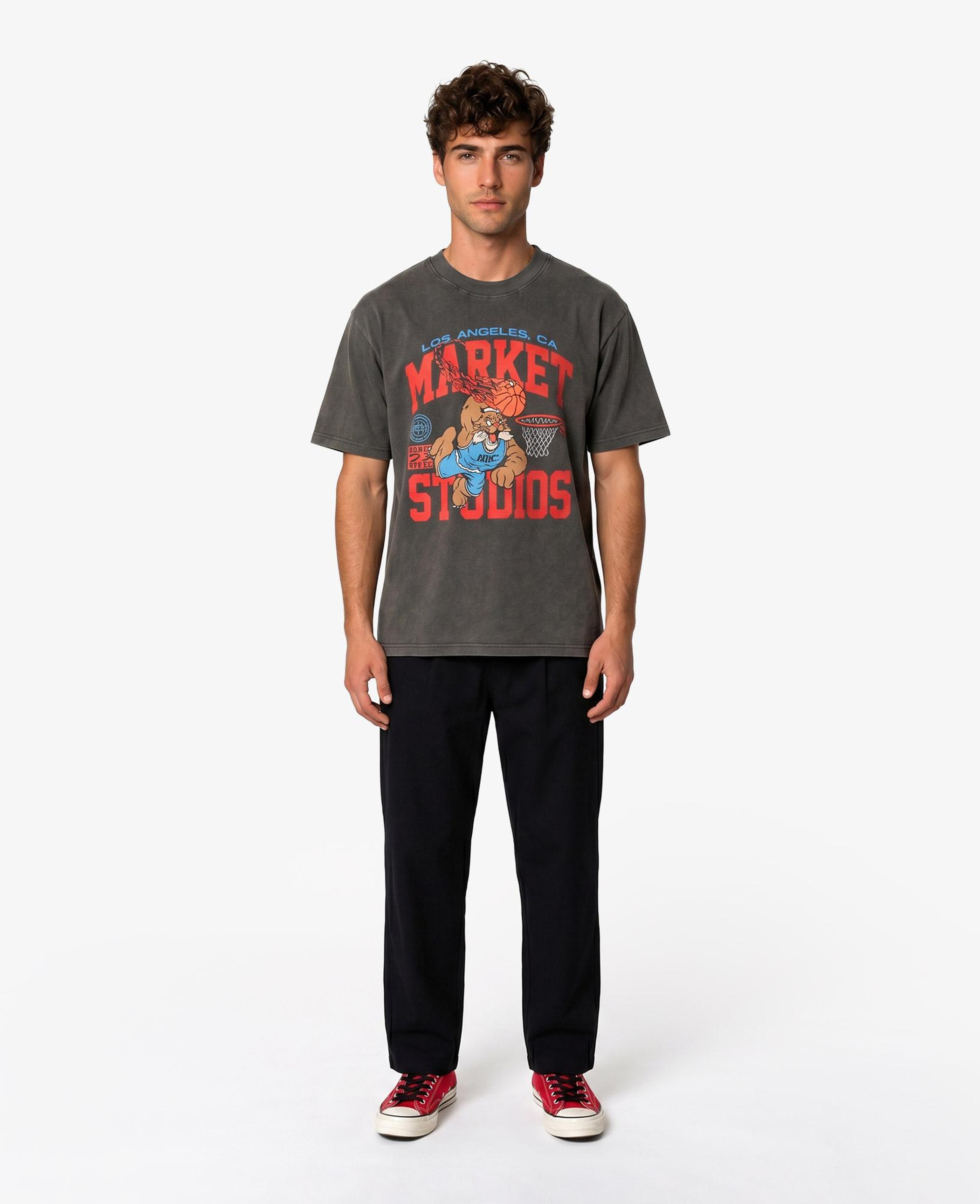 Market Ballin Bobcat Erkek Siyah T-Shirt