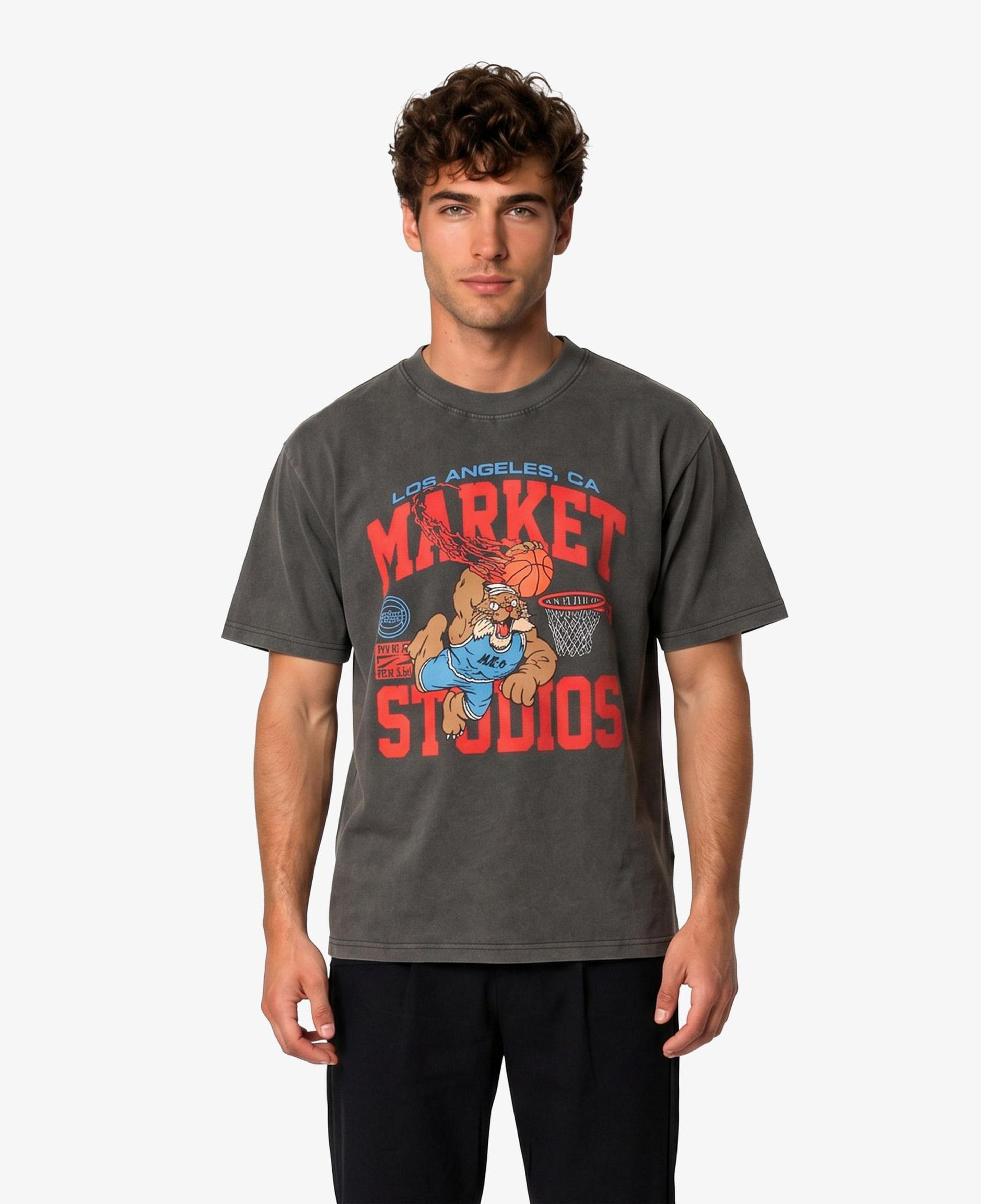 Market Ballin Bobcat Erkek Siyah T-Shirt