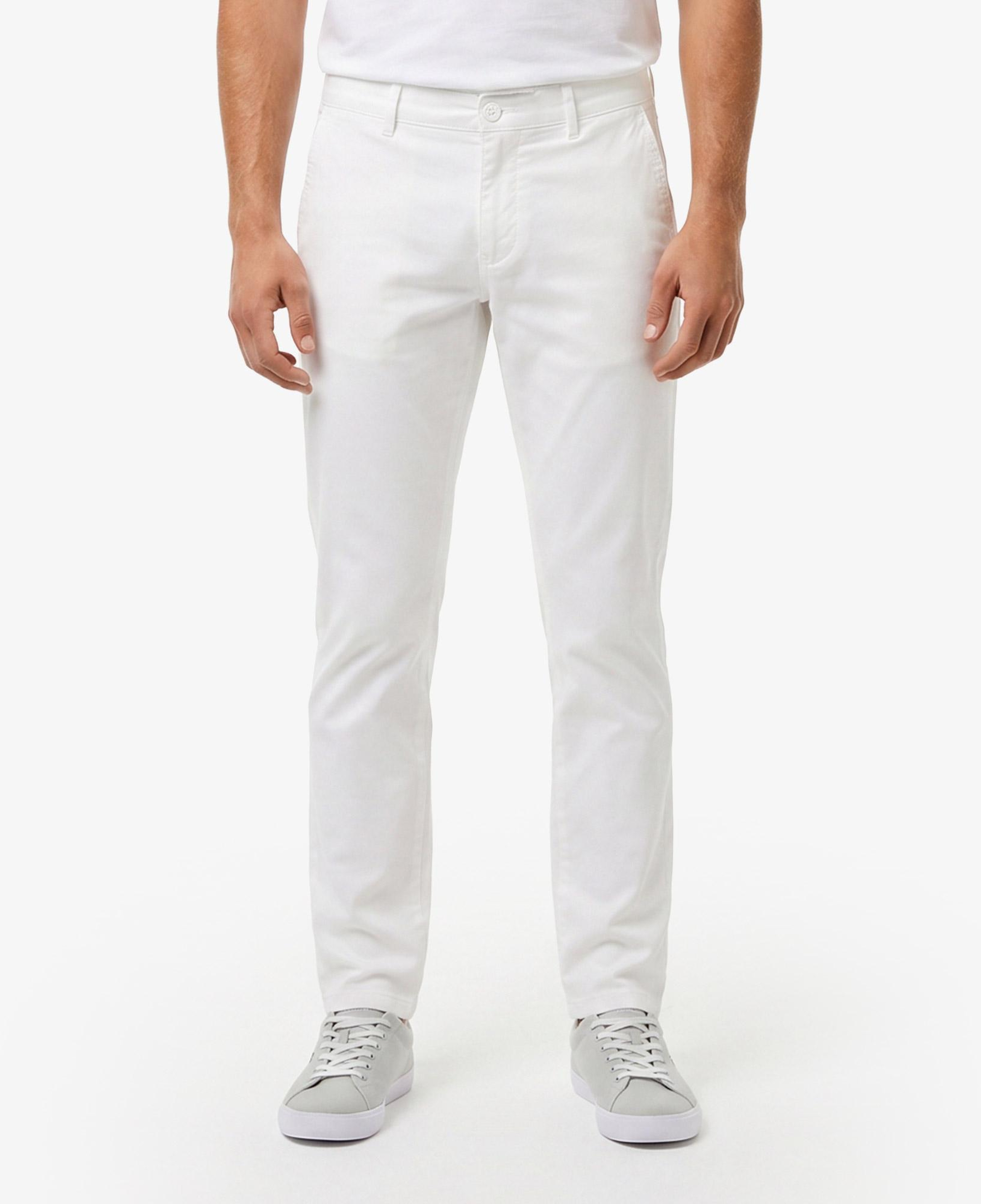 Erkek Slim Fit Krem Chino Pantolon