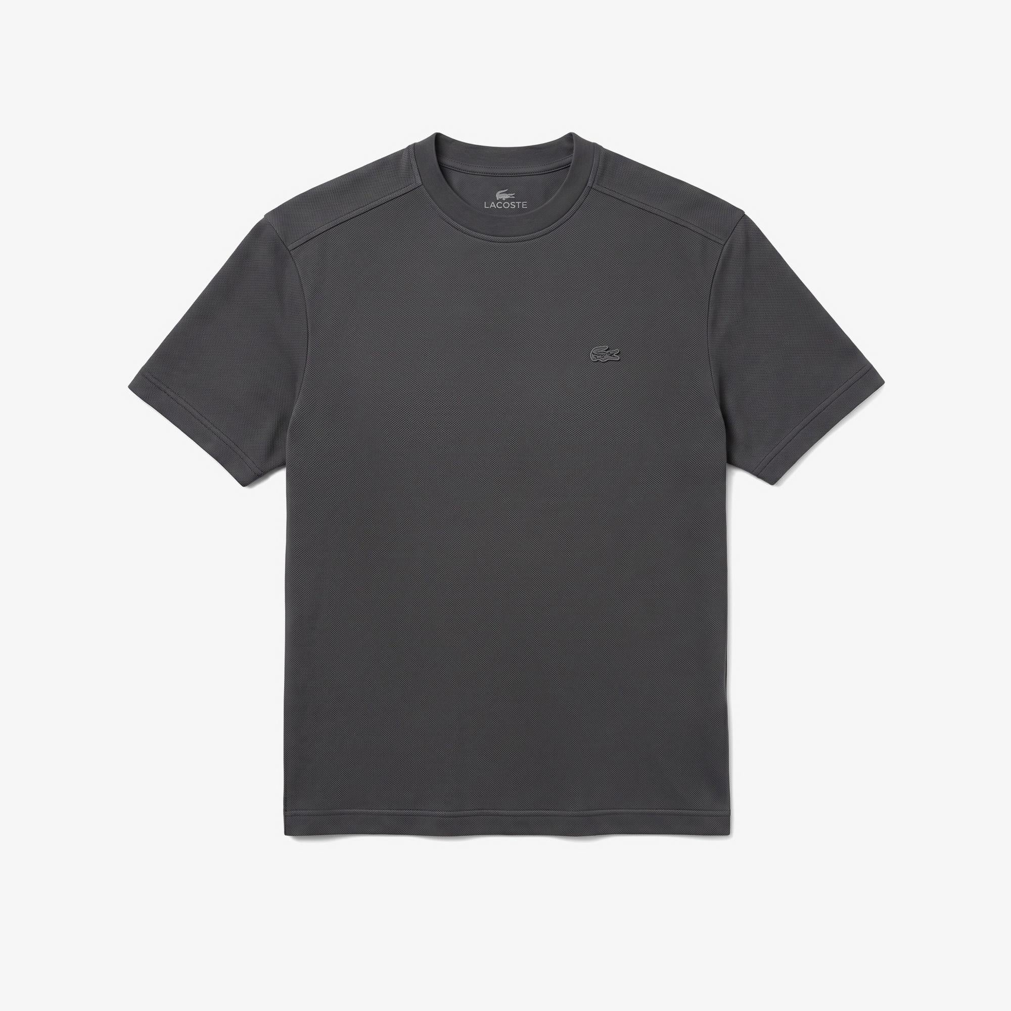 Erkek Relaxed Fit Bisiklet Yaka Koyu Gri T-Shirt