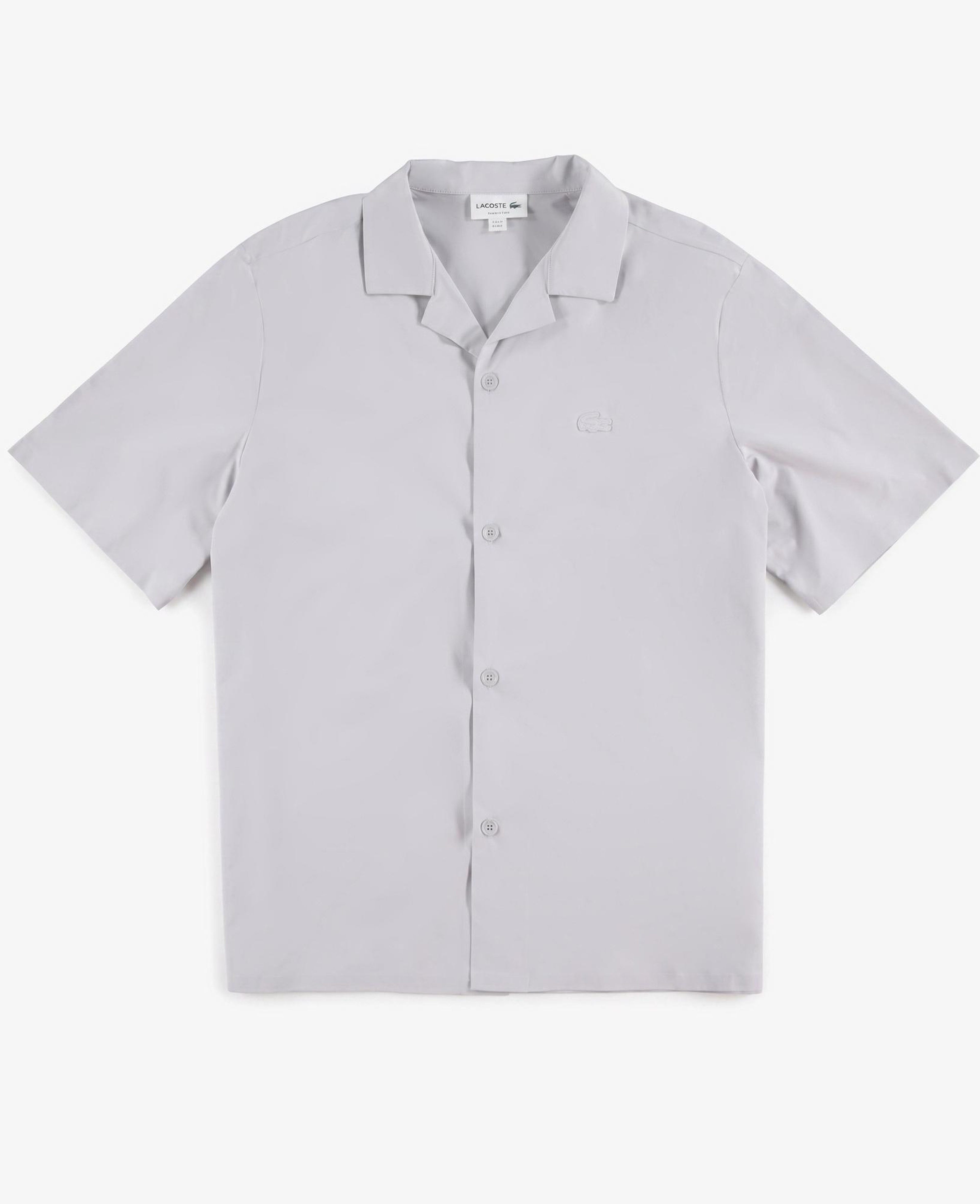 Erkek Relaxed Fit Kısa Kollu Gri Gömlek