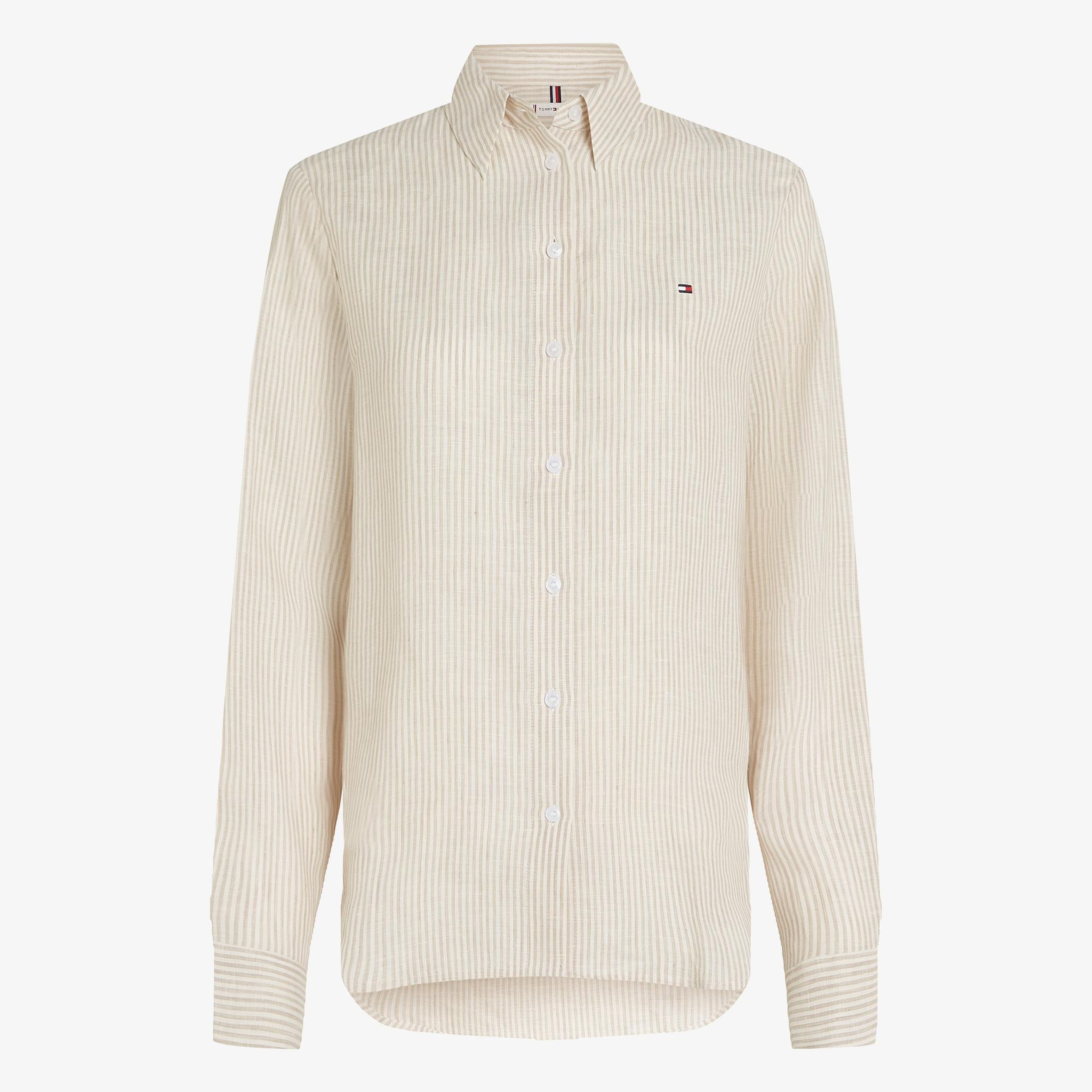 Tommy Hilfiger Essential Kadın Beyaz Gömlek