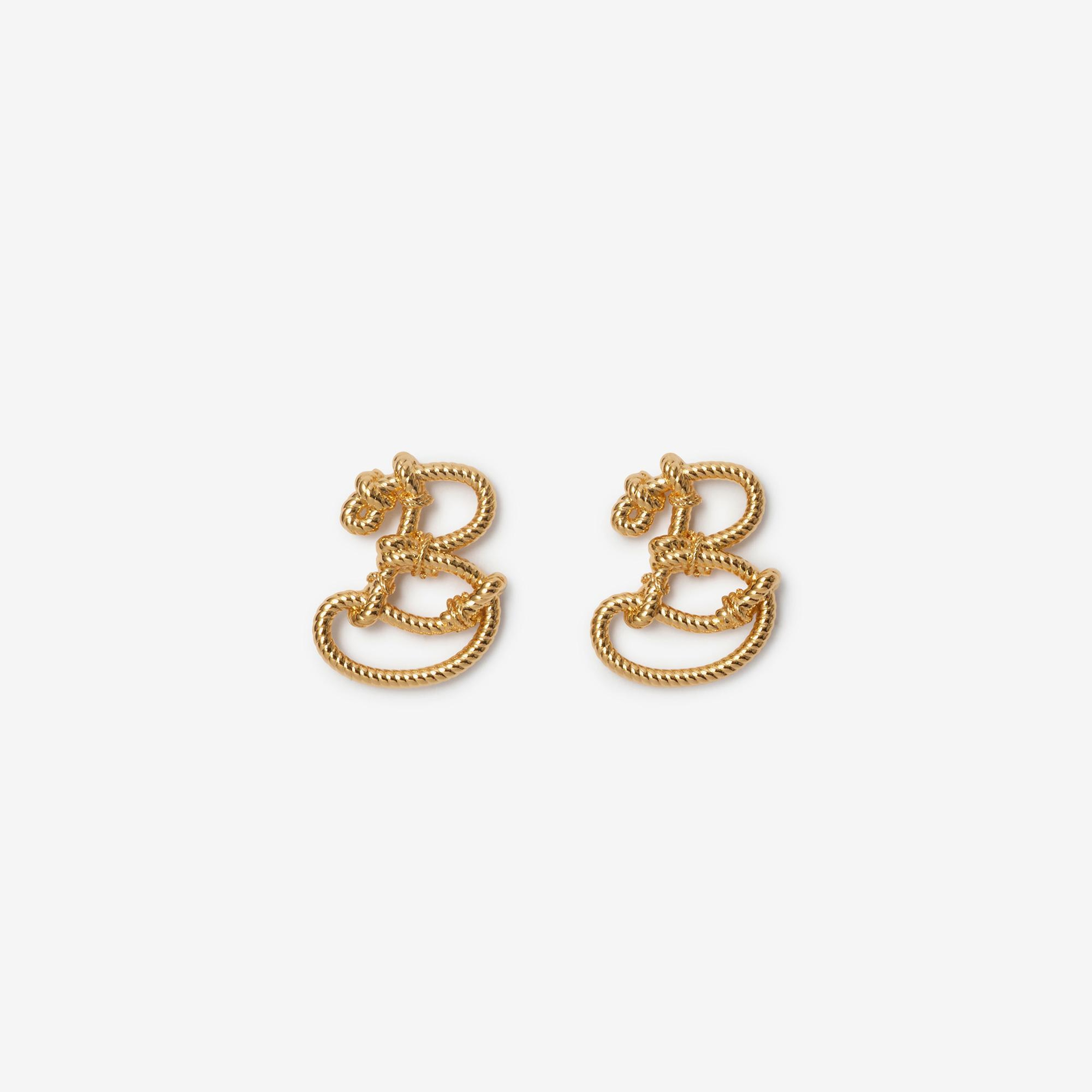 Burberry Large Nautical Knot Stud Kadın Altın Rengi Küpe