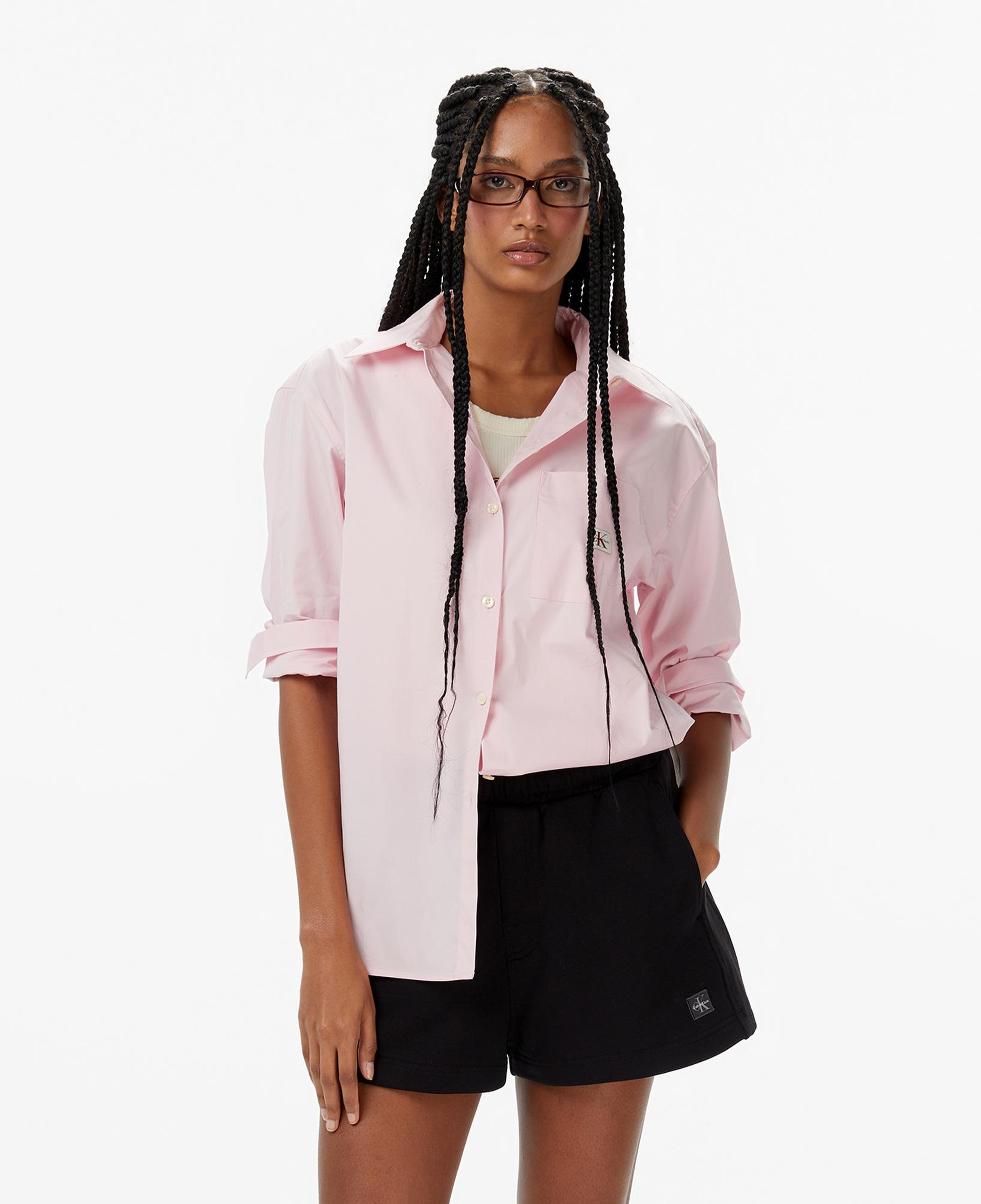 Calvin Klein Poplin Relaxed Kadın Pembe Gömlek