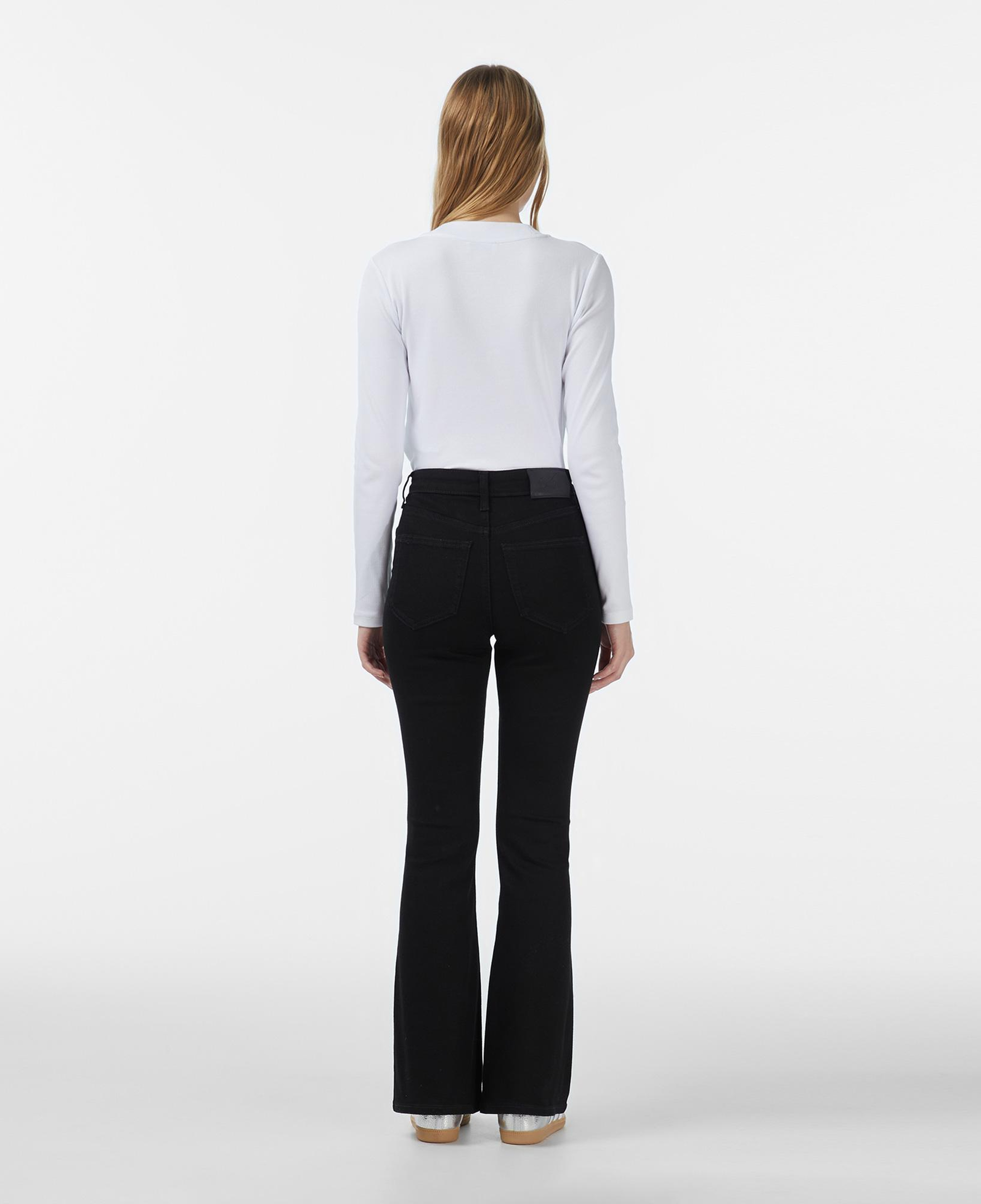 Calvin Klein High Rise Flare Classic Black Kadın Siyah Jean
