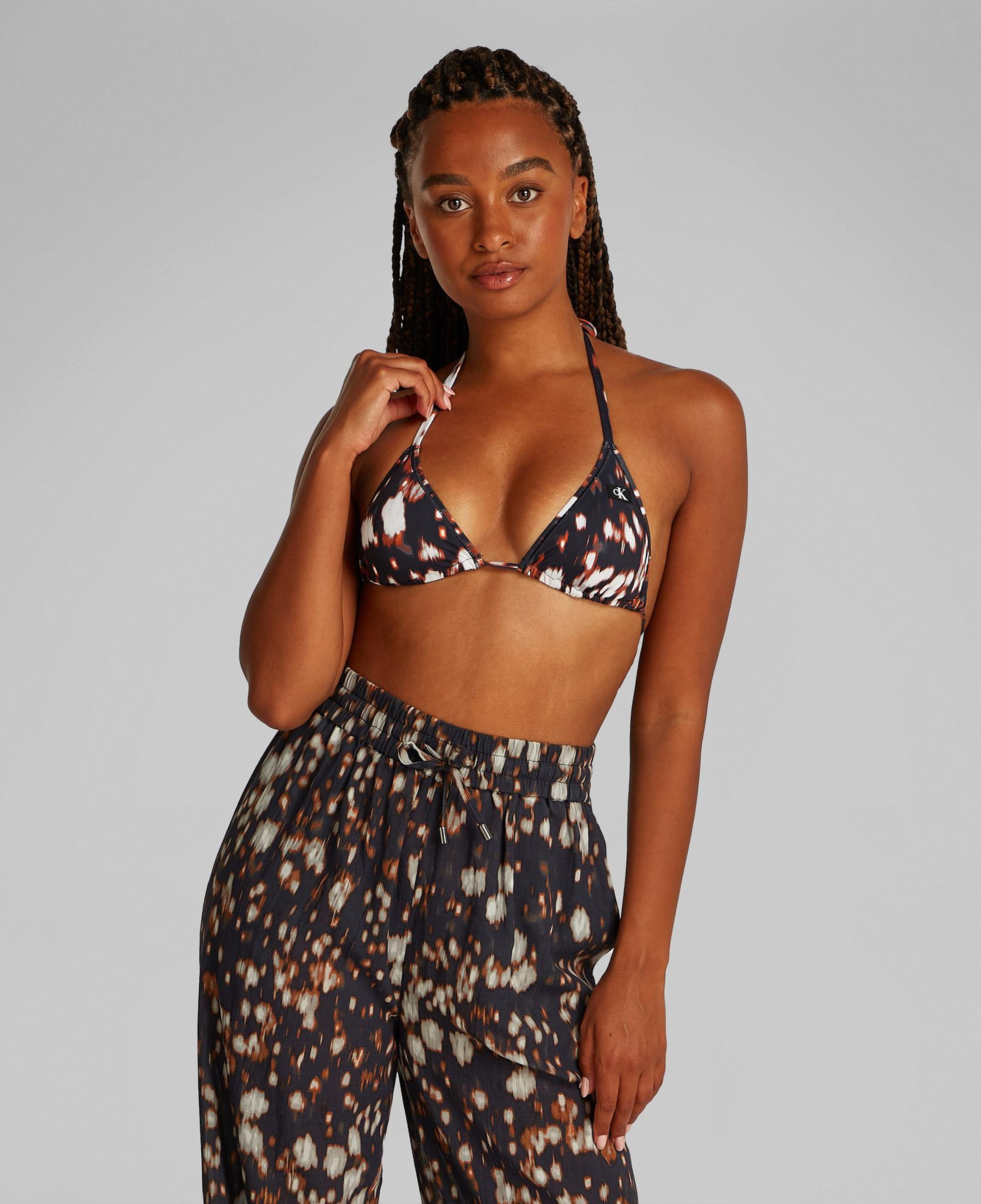 Calvin Klein Üçgen Kadın Siyah Bikini Üstü