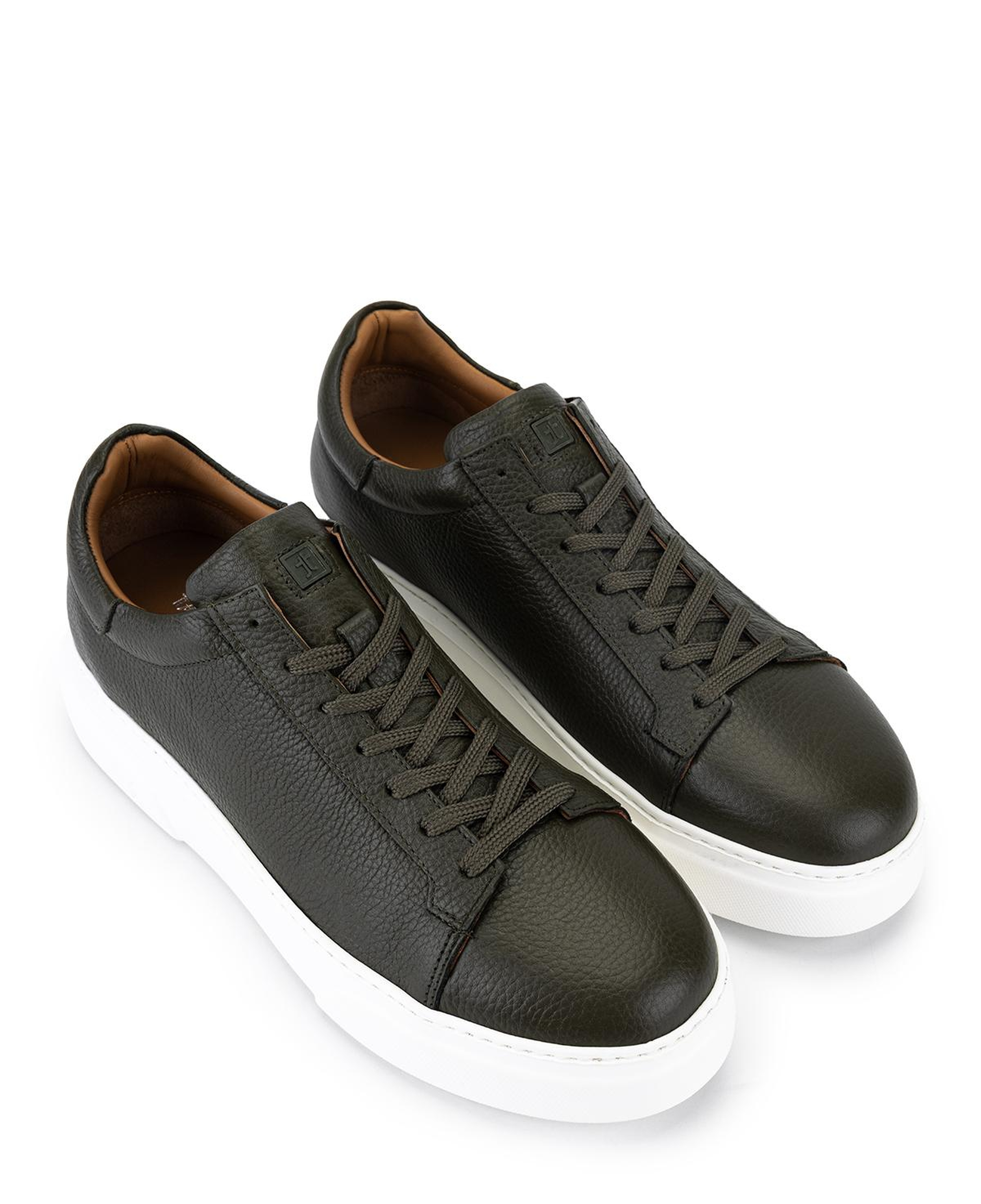 Tamer Tanca Erkek Hakiki Deri Haki Sneakers & Spor Ayakkabı