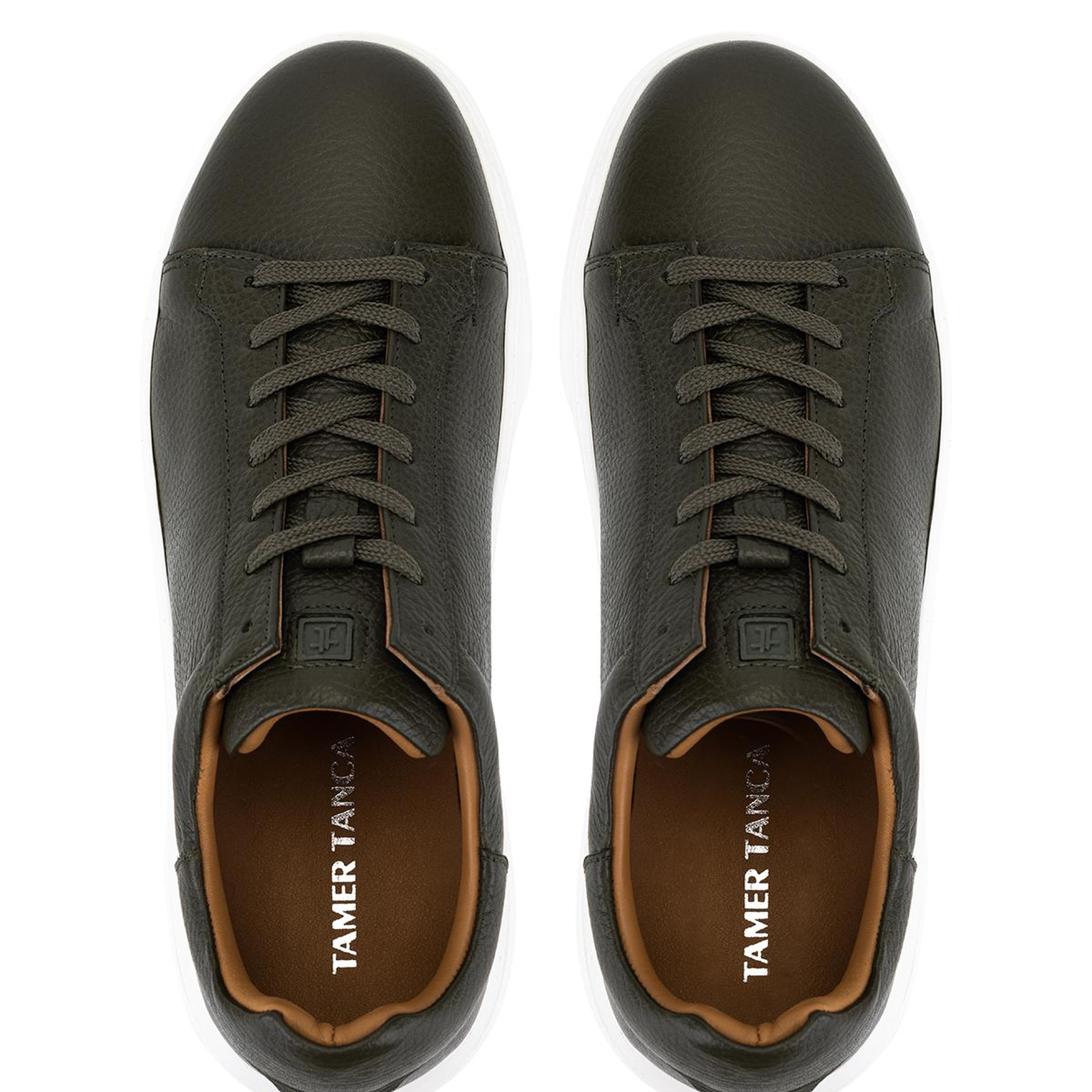 Tamer Tanca Erkek Hakiki Deri Haki Sneakers & Spor Ayakkabı