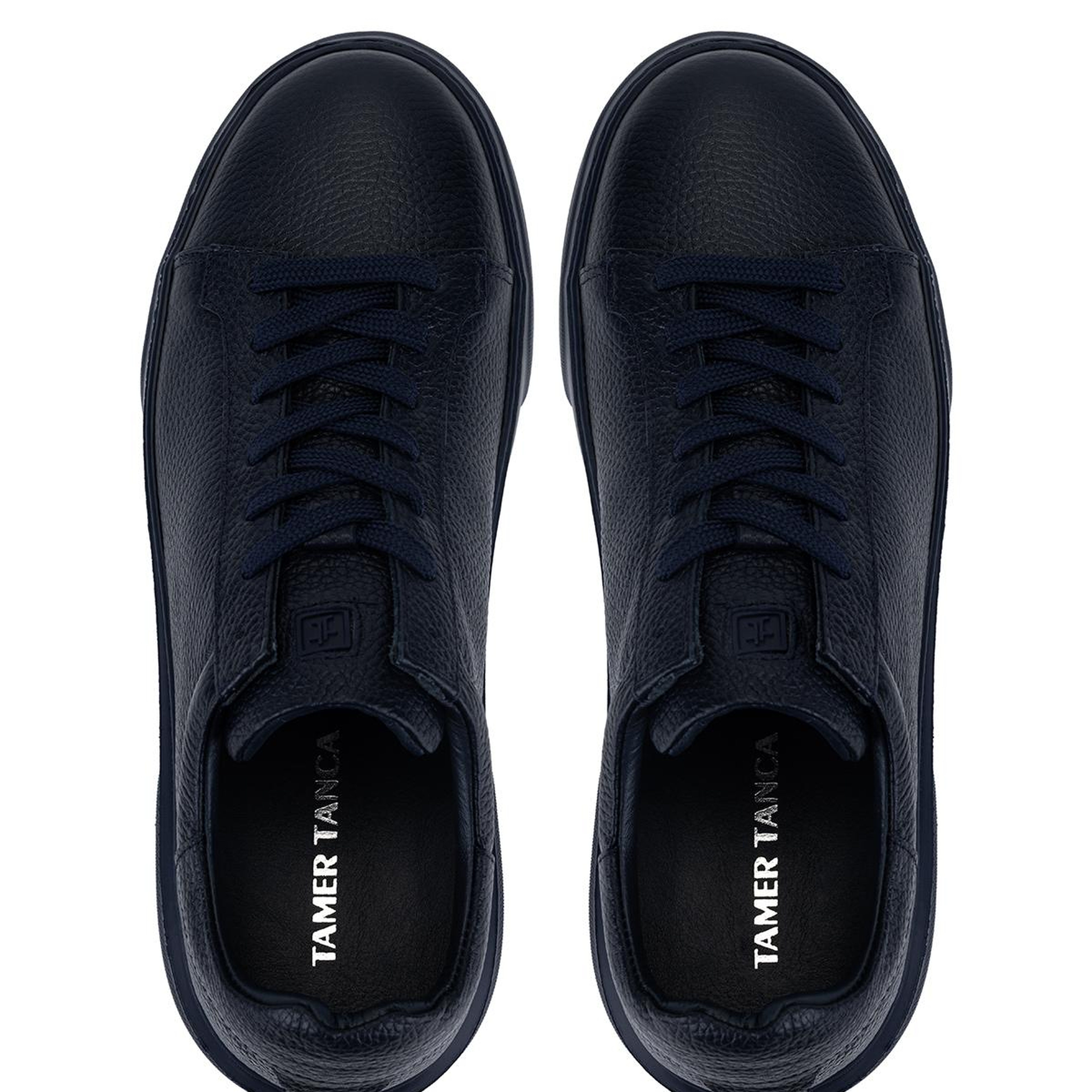 Tamer Tanca Erkek Hakiki Deri Lacivert Taban Sneakers & Spor Ayakkabı