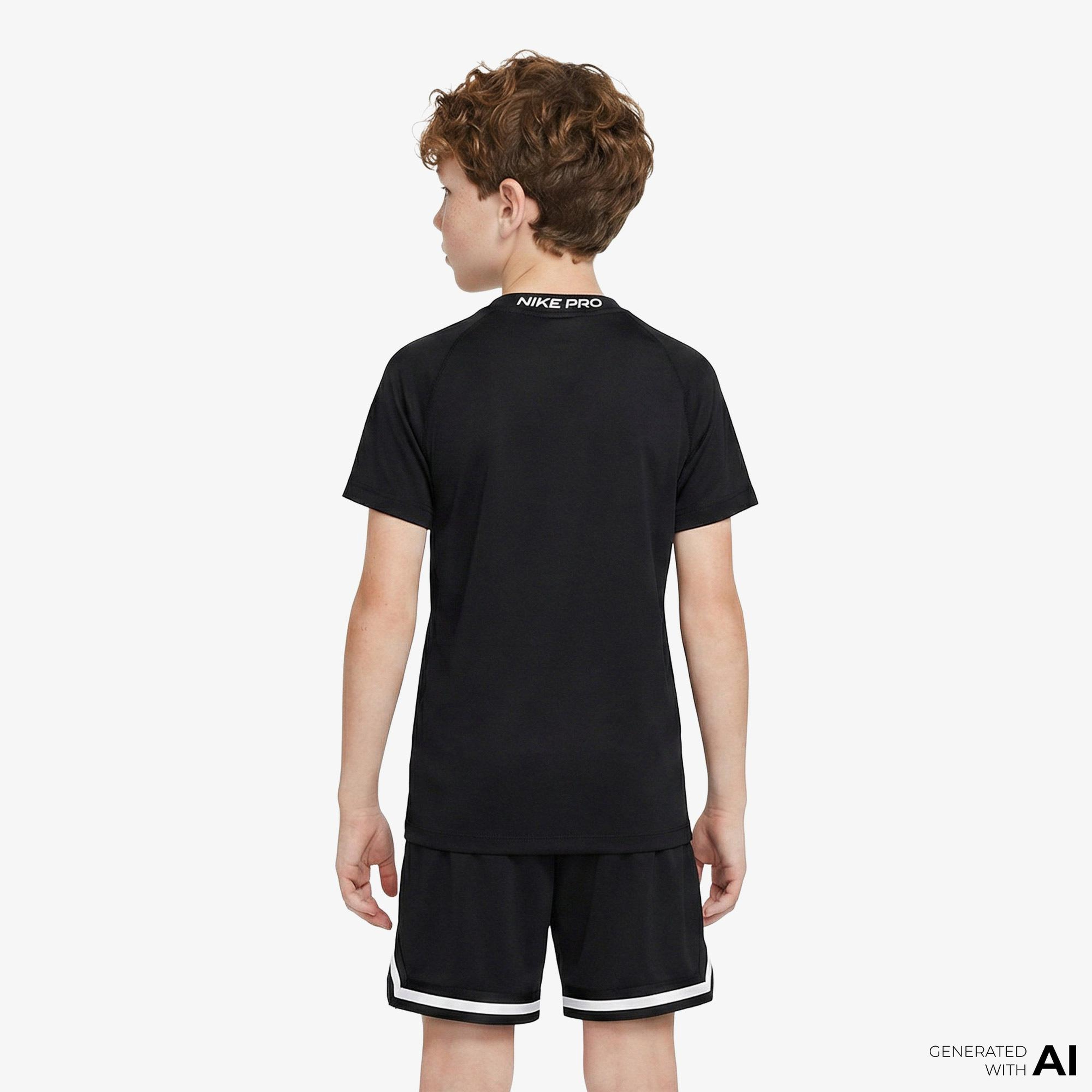 Nike Pro Dri-Fit Çocuk Siyah T-Shirt