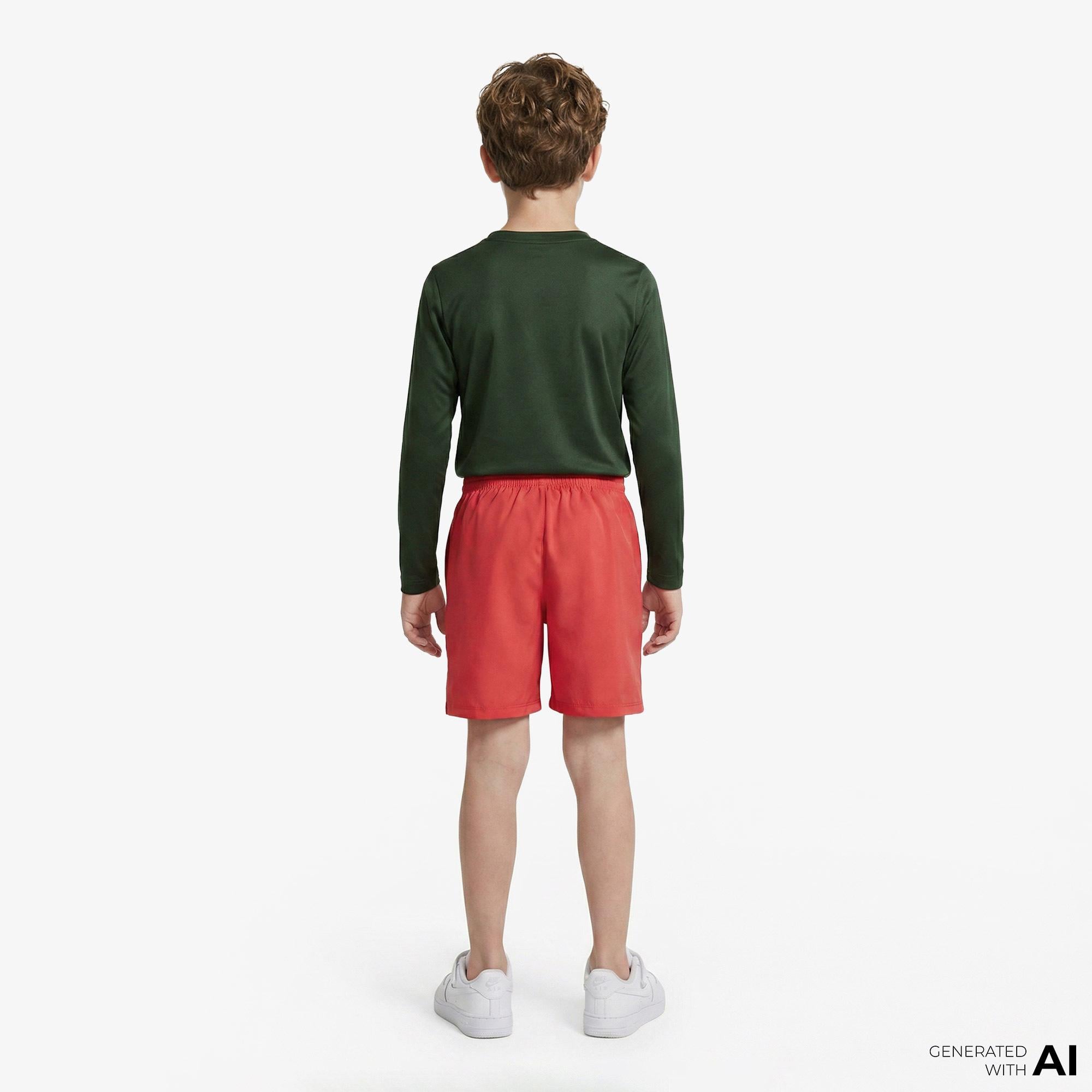 Nike Dri-Fit Multi Woven Çocuk Kırmızı Şort