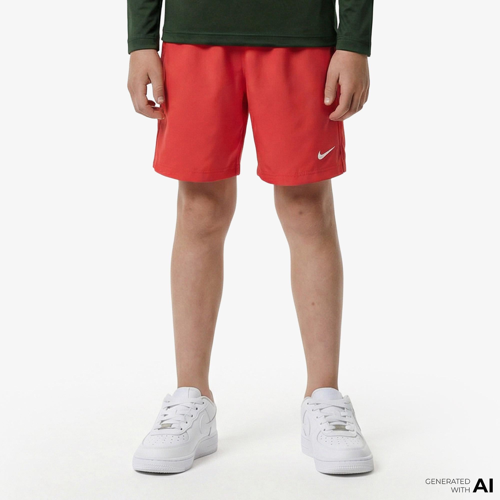 Nike Dri-Fit Multi Woven Çocuk Kırmızı Şort
