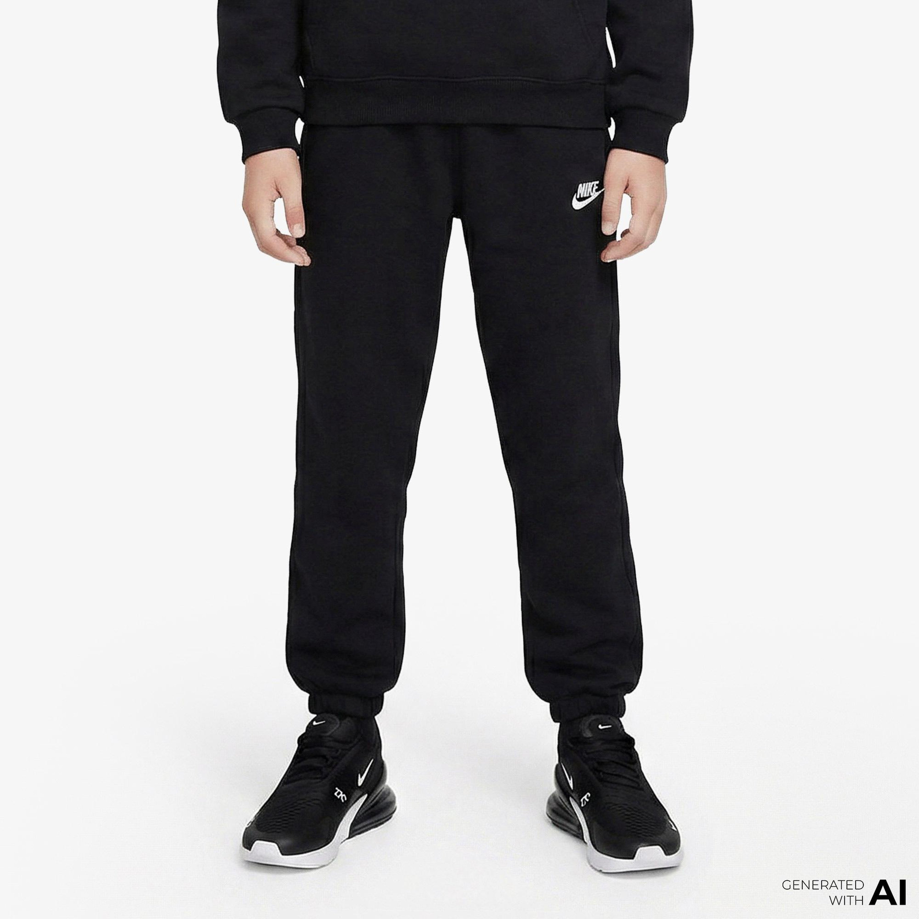 Nike Sportswear Club Fleece Loose Çocuk Siyah Eşofman Altı