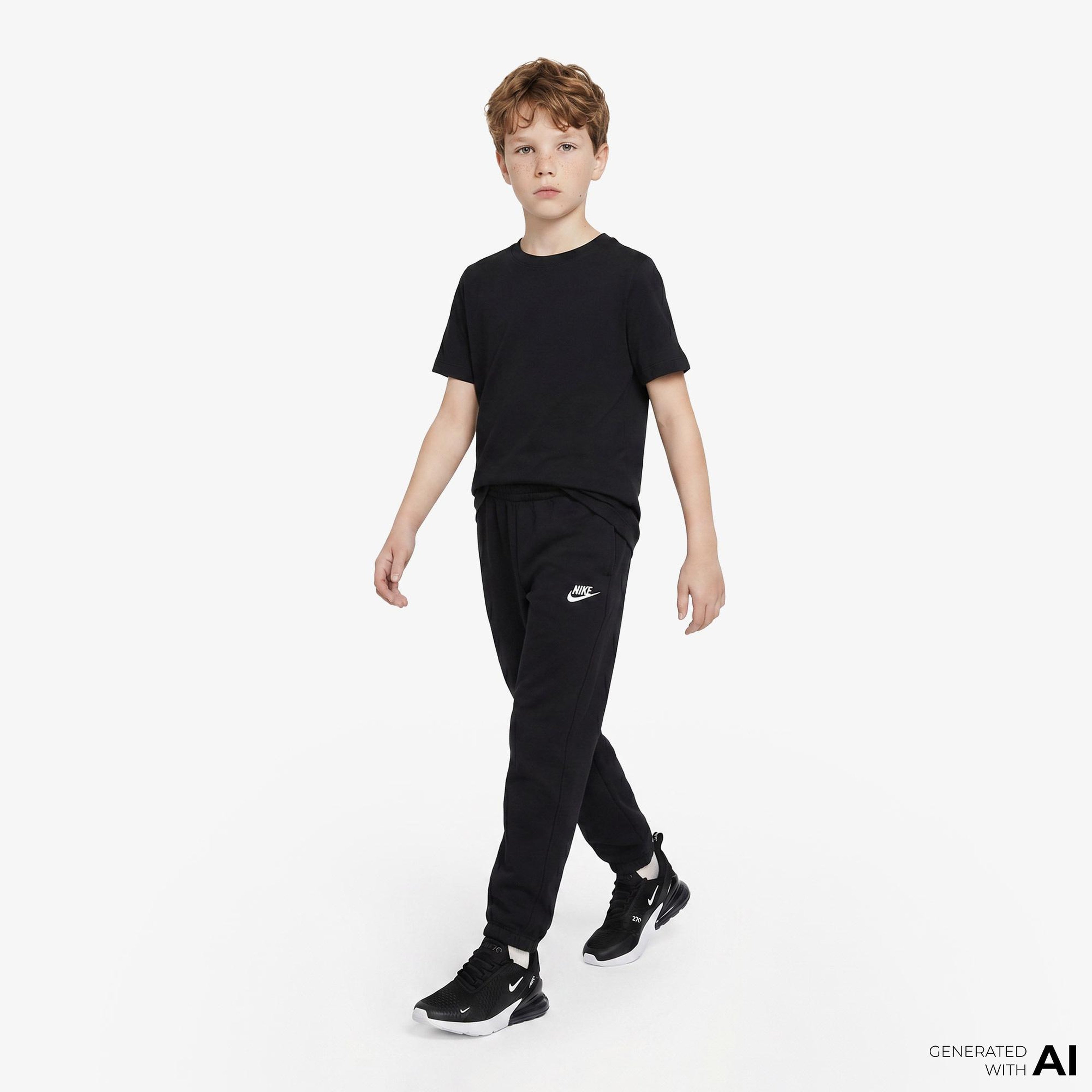 Nike Sportswear Club Fleece Loose Çocuk Siyah Eşofman Altı