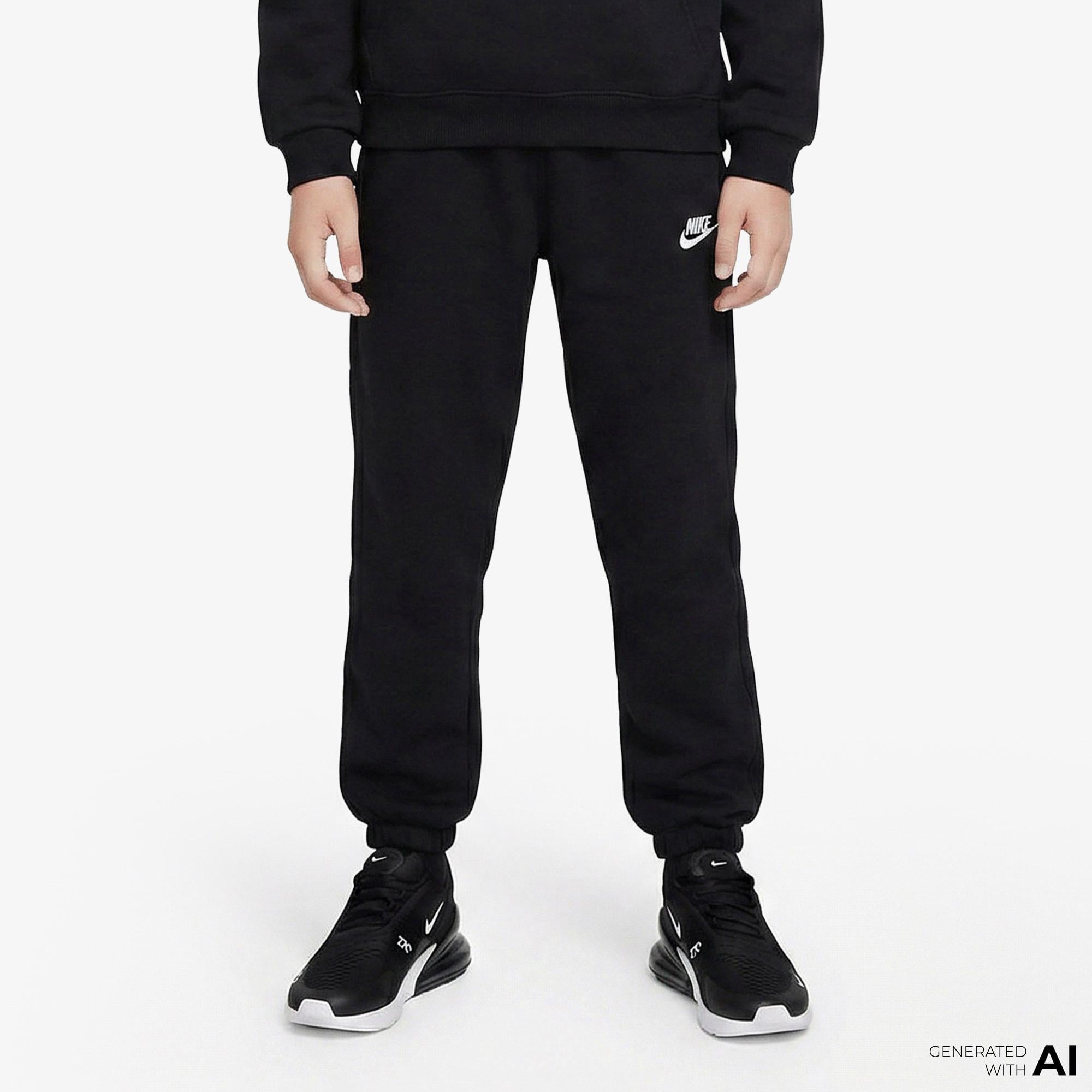 Nike Sportswear Club Fleece Loose Çocuk Siyah Eşofman Altı