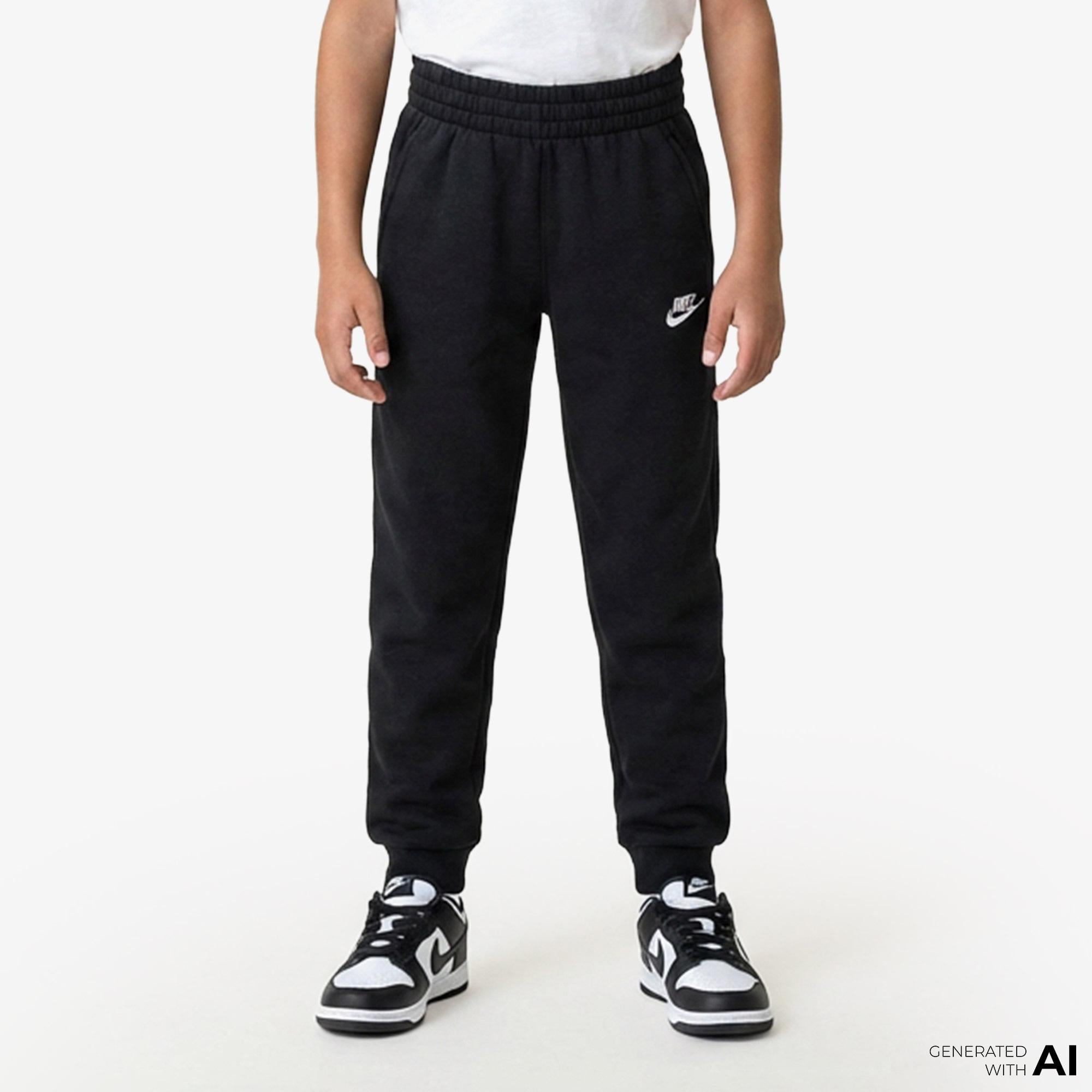 Nike Sportswear Club Fleece Çocuk Siyah Eşofman Altı