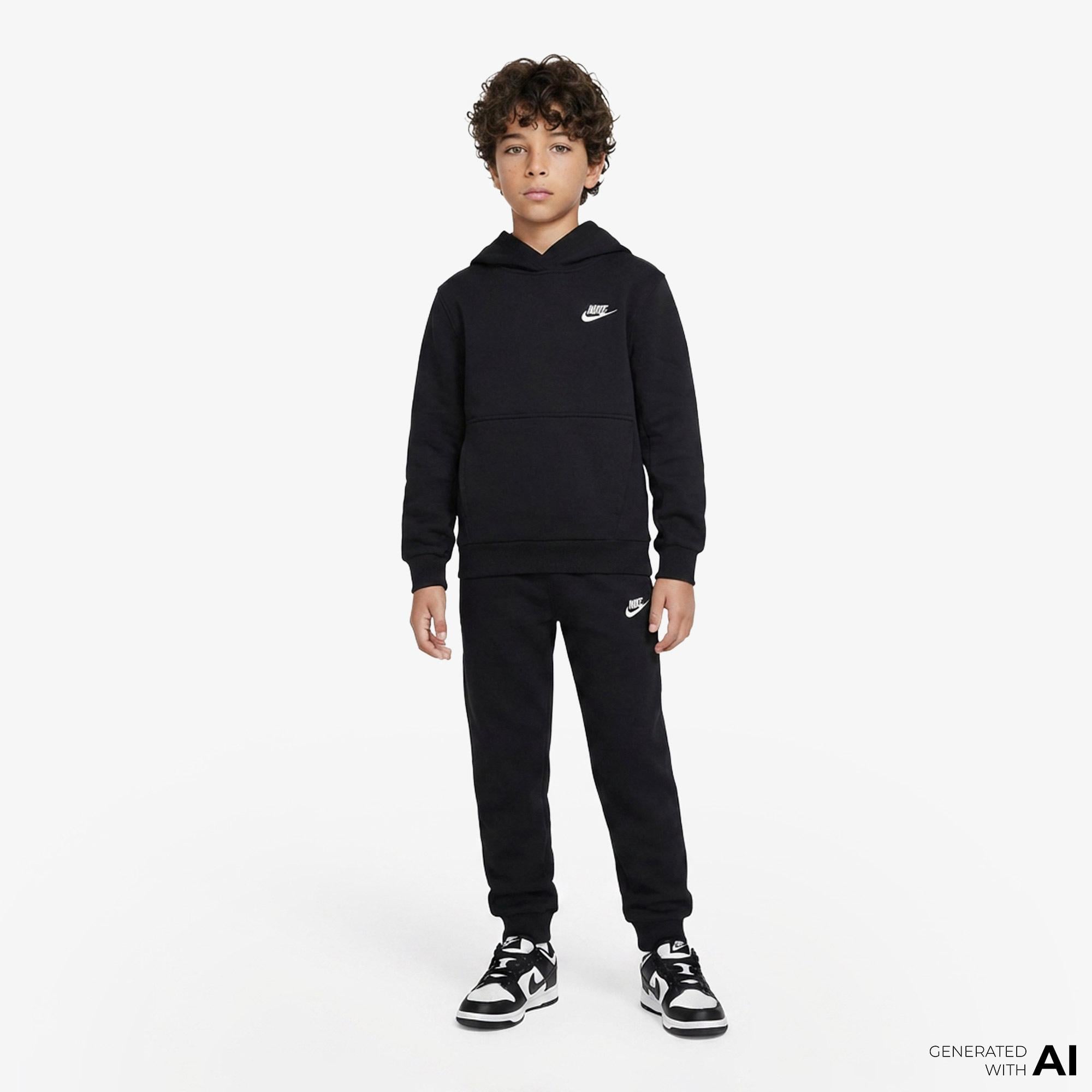 Nike Sportswear Club Fleece Çocuk Siyah Eşofman Altı